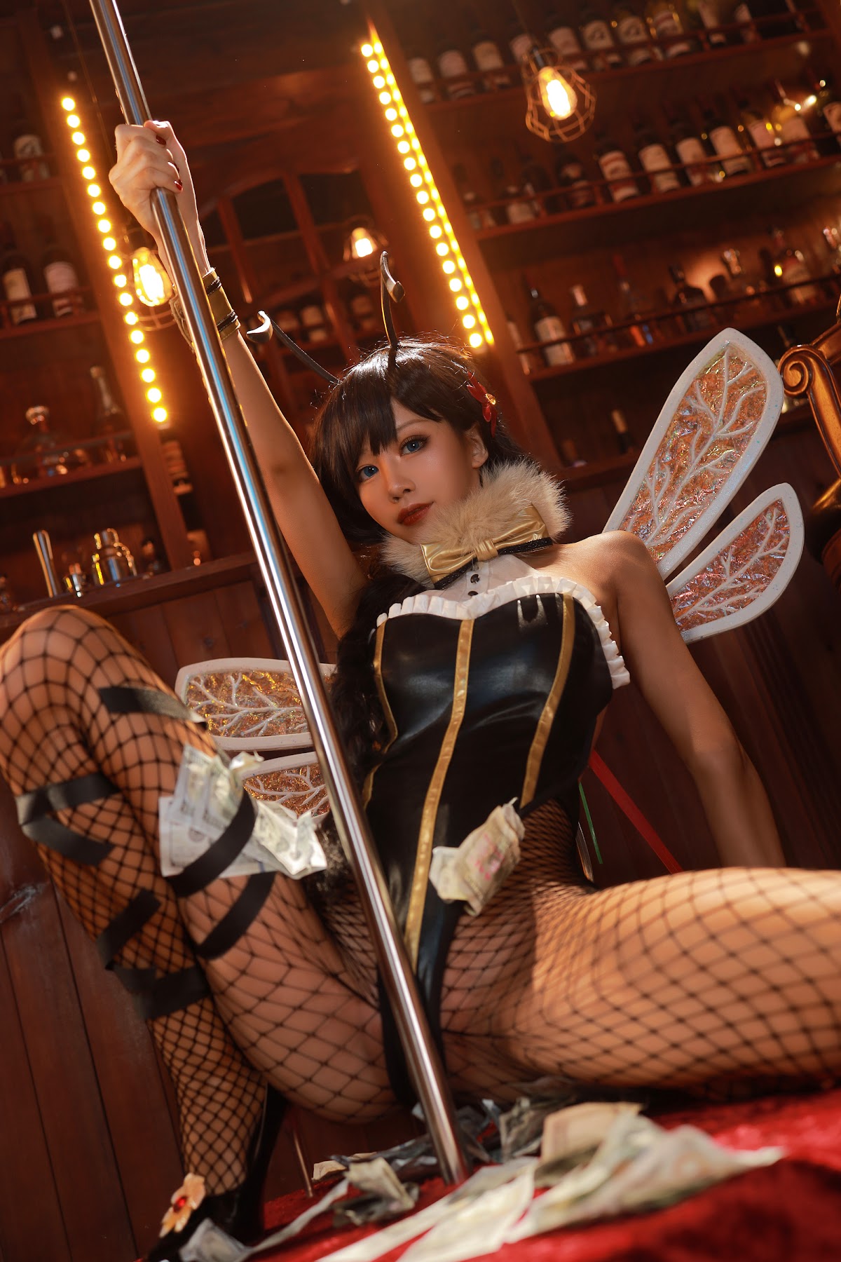 Coser@水淼Aqua Vol.067 婚纱+黑皮蜜蜂 - P61