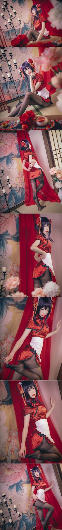Coser@水淼Aqua Vol.029 霞之丘诗羽 旗袍 - P21