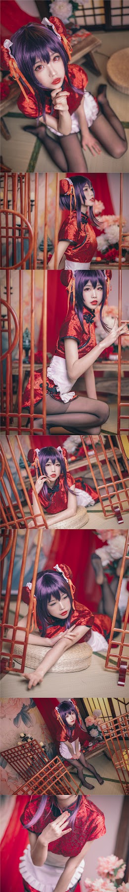 Coser@水淼Aqua Vol.029 霞之丘诗羽 旗袍 - P22
