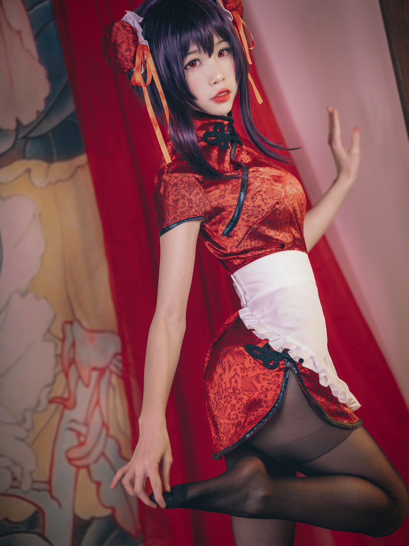 Coser@水淼Aqua Vol.029 霞之丘诗羽 旗袍 - P24