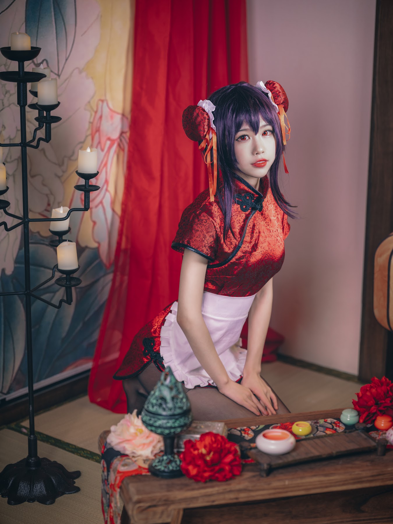 Coser@水淼Aqua Vol.029 霞之丘诗羽 旗袍 - P26
