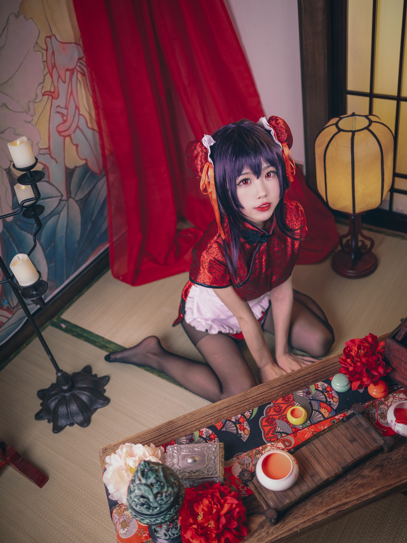 Coser@水淼Aqua Vol.029 霞之丘诗羽 旗袍 - P28