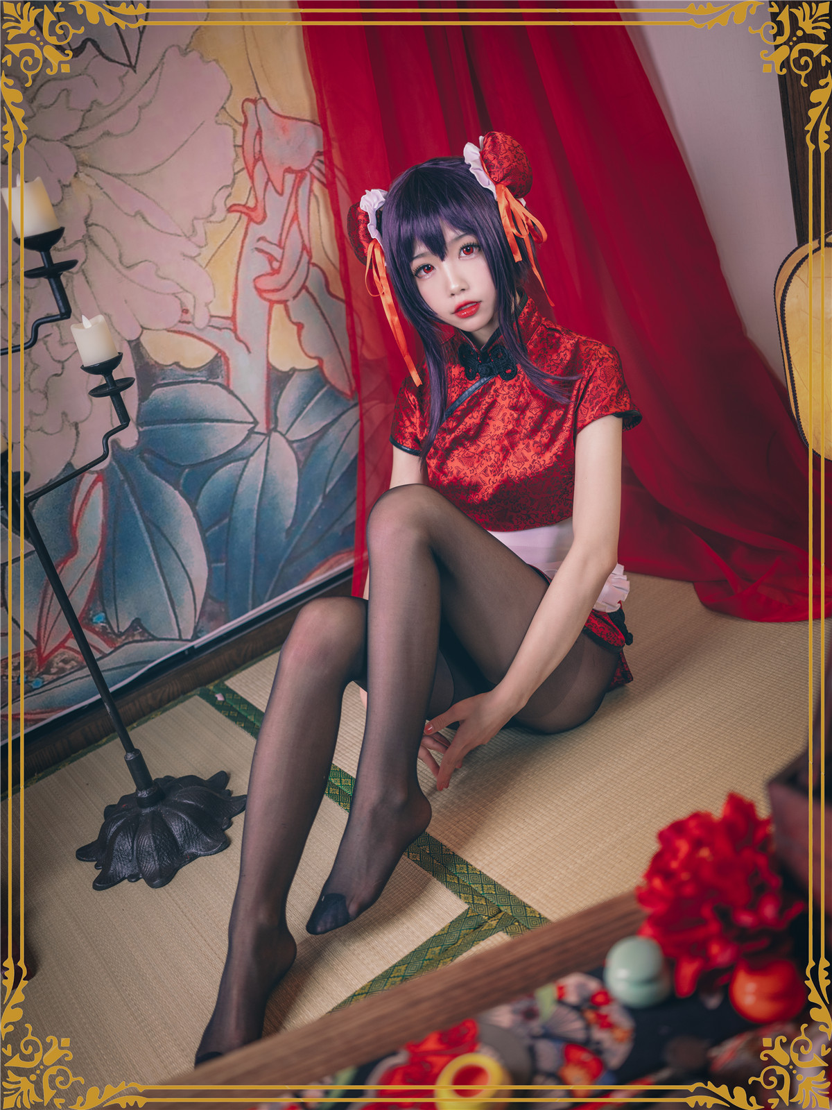 Coser@水淼Aqua Vol.029 霞之丘诗羽 旗袍 - P2