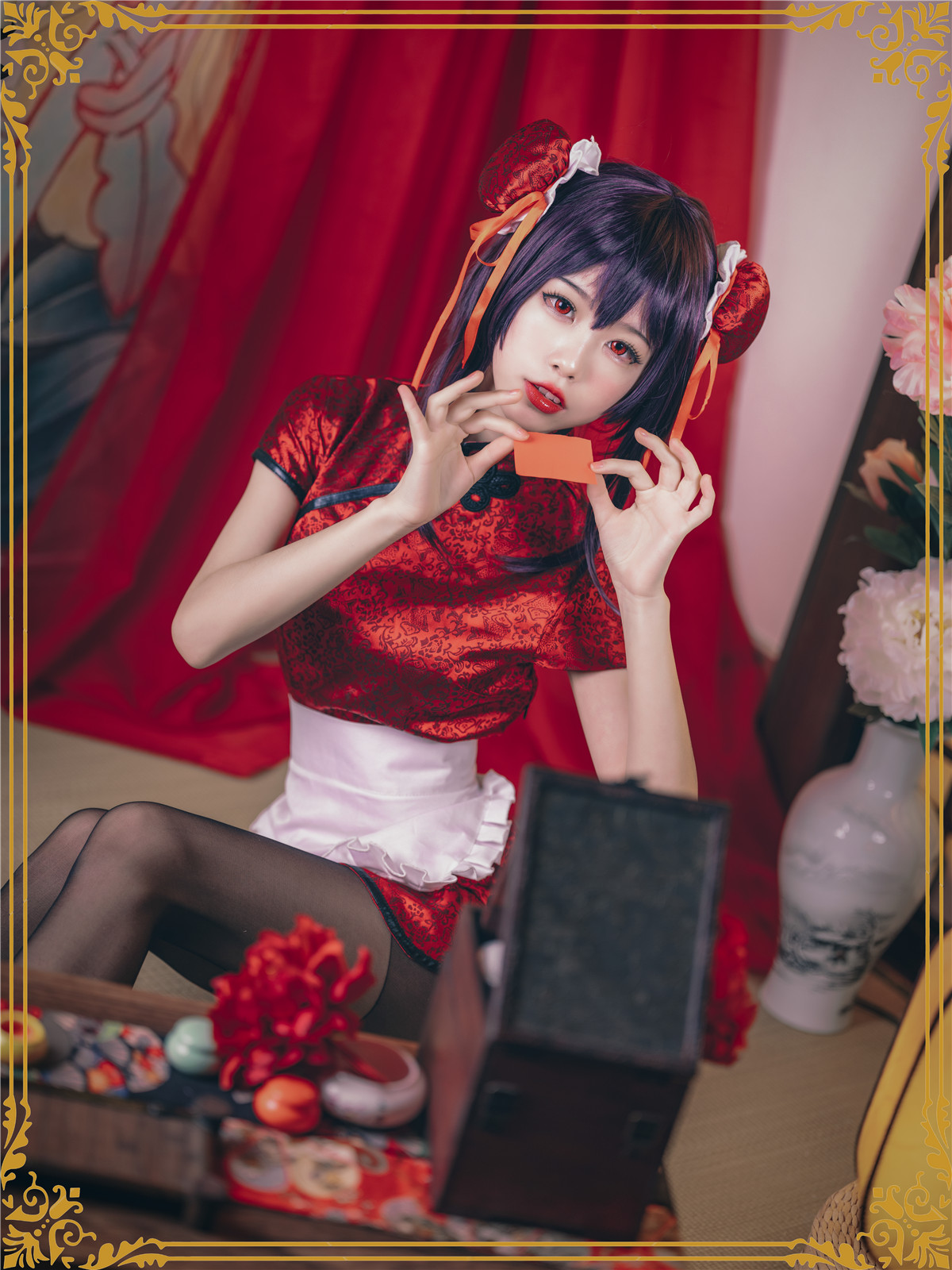 Coser@水淼Aqua Vol.029 霞之丘诗羽 旗袍 - P4