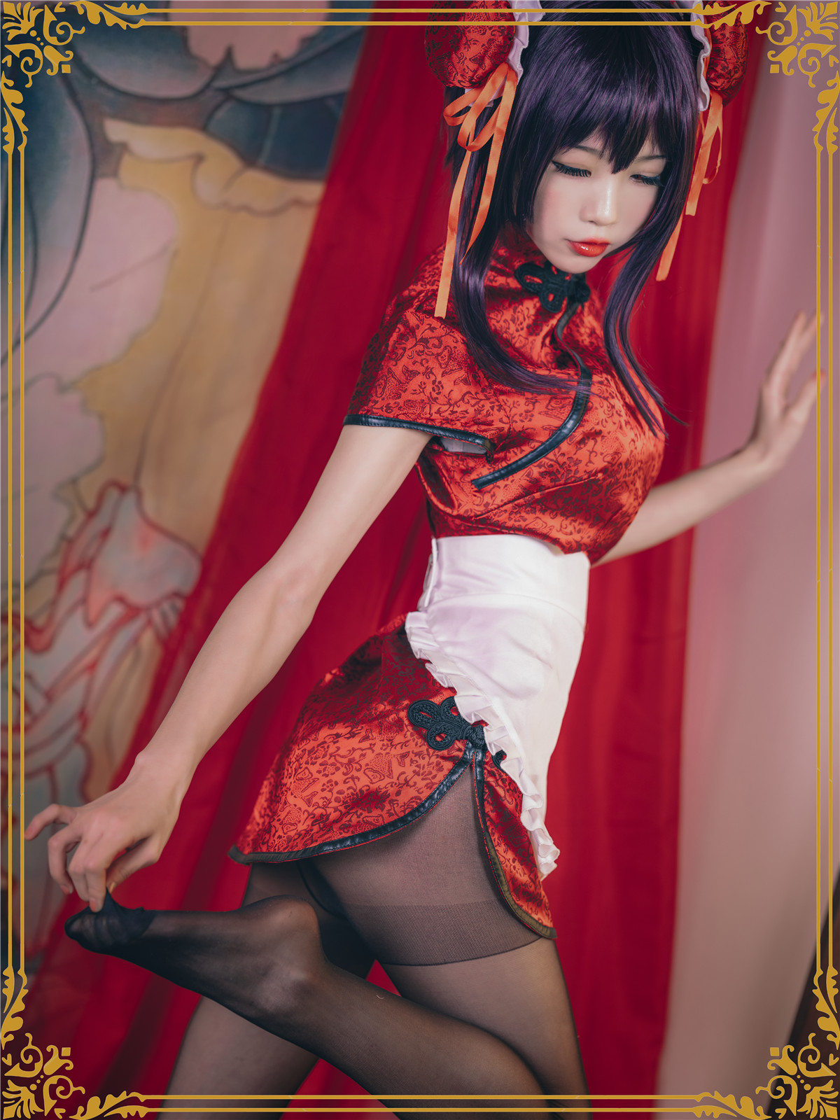 Coser@水淼Aqua Vol.029 霞之丘诗羽 旗袍 - P6