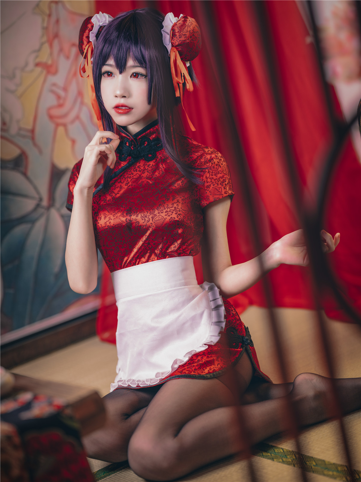 Coser@水淼Aqua Vol.029 霞之丘诗羽 旗袍 - P8