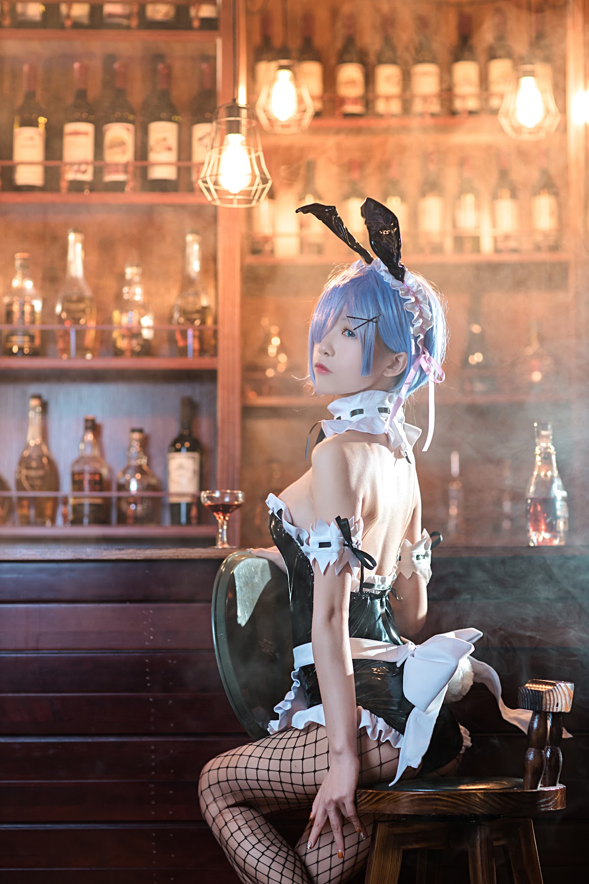Coser@水淼Aqua Vol.025 蕾姆 兔女郎 - P9