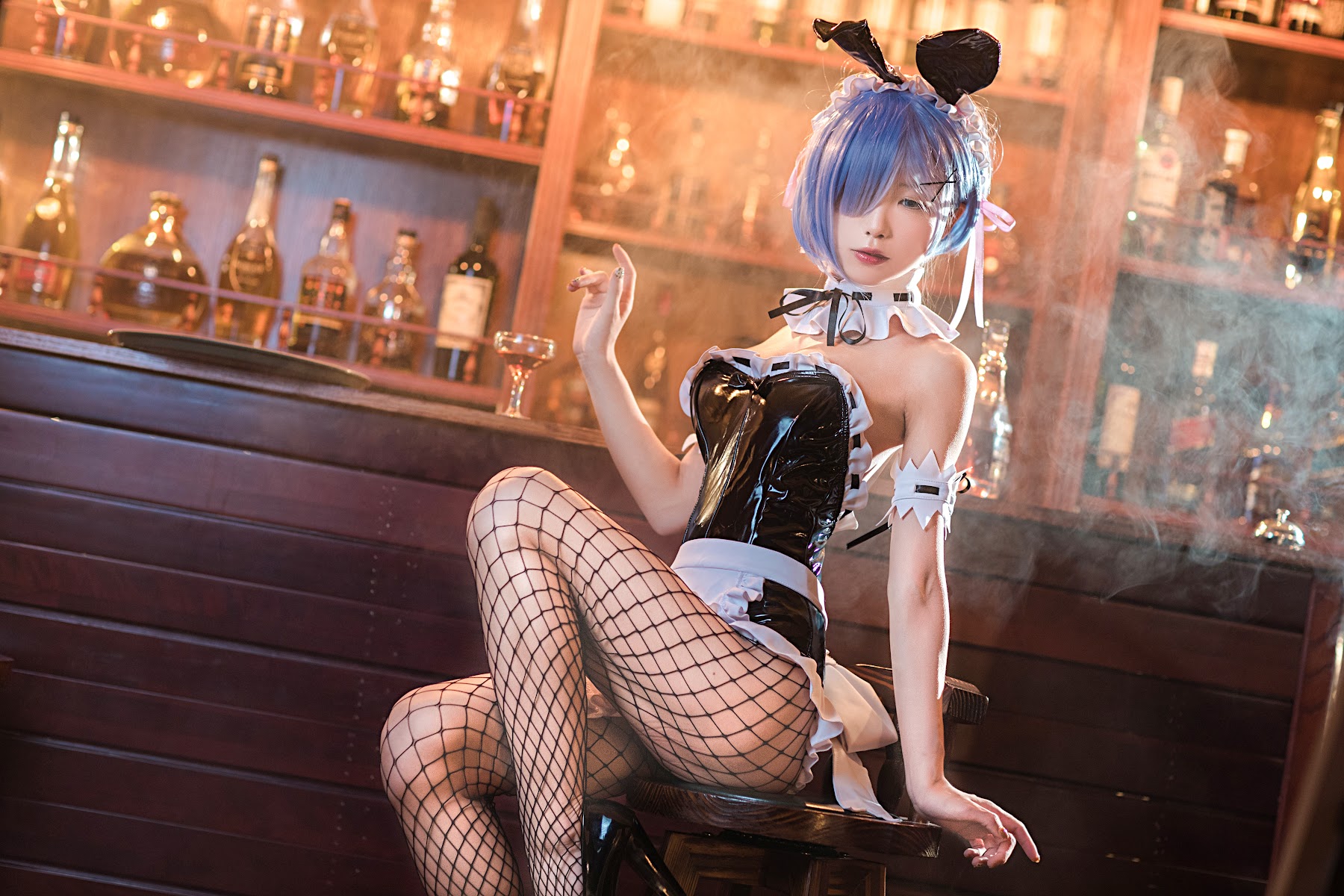 Coser@水淼Aqua Vol.025 蕾姆 兔女郎 - P10