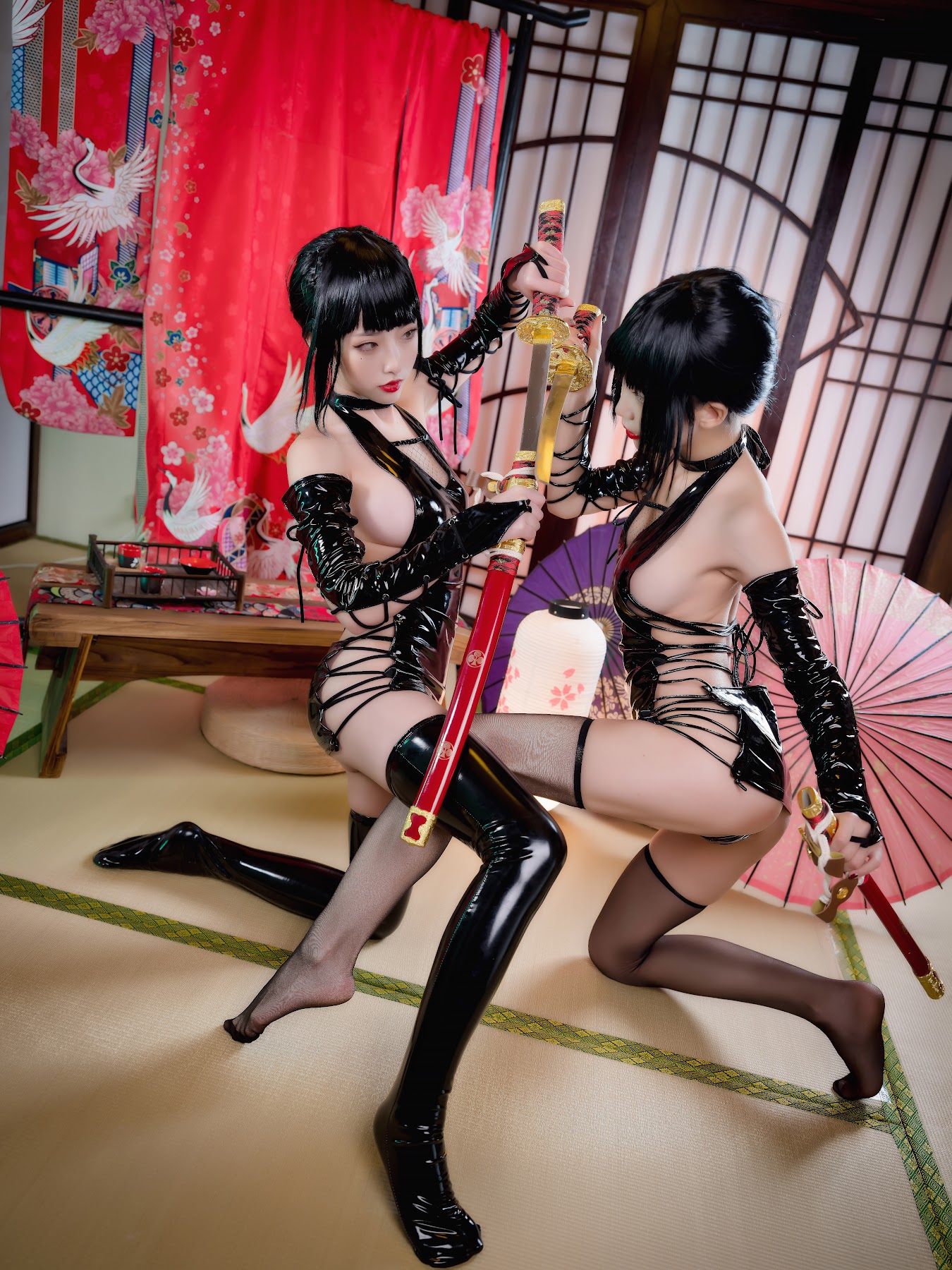Coser@水淼Aqua Vol.013 清水&水淼 忍者双人 - P30