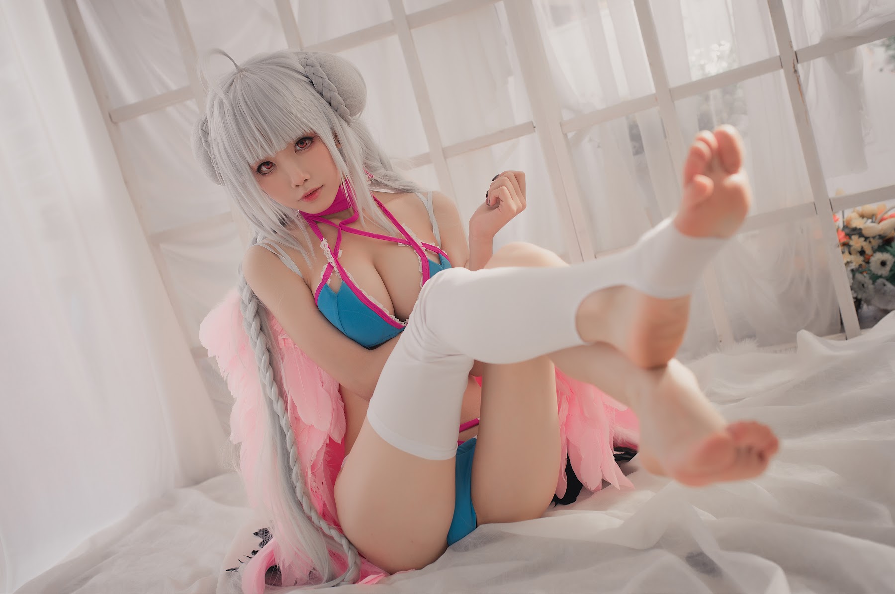Coser@水淼Aqua Vol.004 可畏 水着 - P4