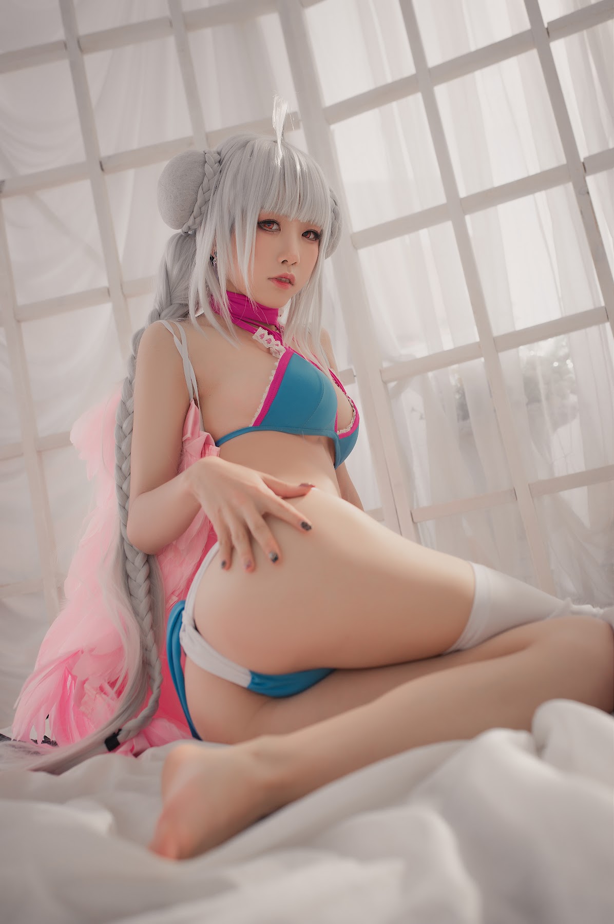 Coser@水淼Aqua Vol.004 可畏 水着 - P5