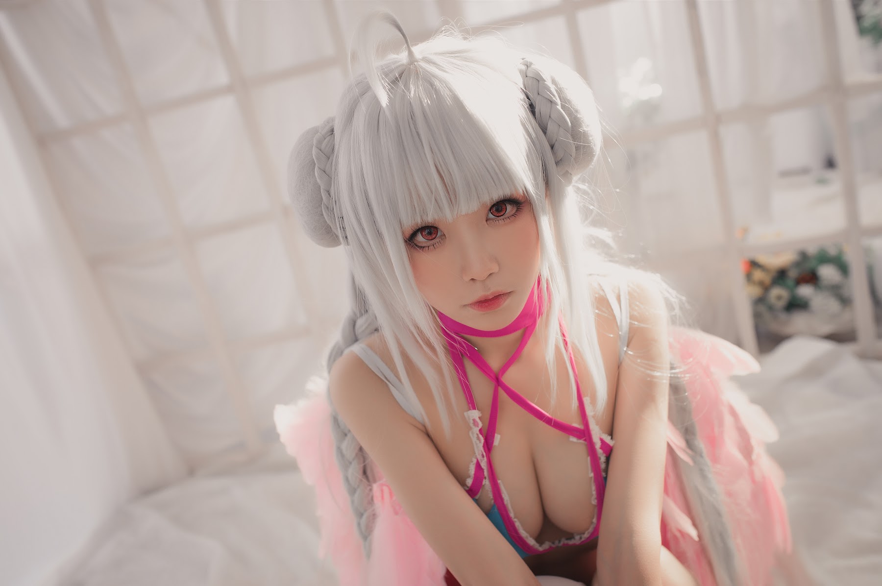 Coser@水淼Aqua Vol.004 可畏 水着 - P7