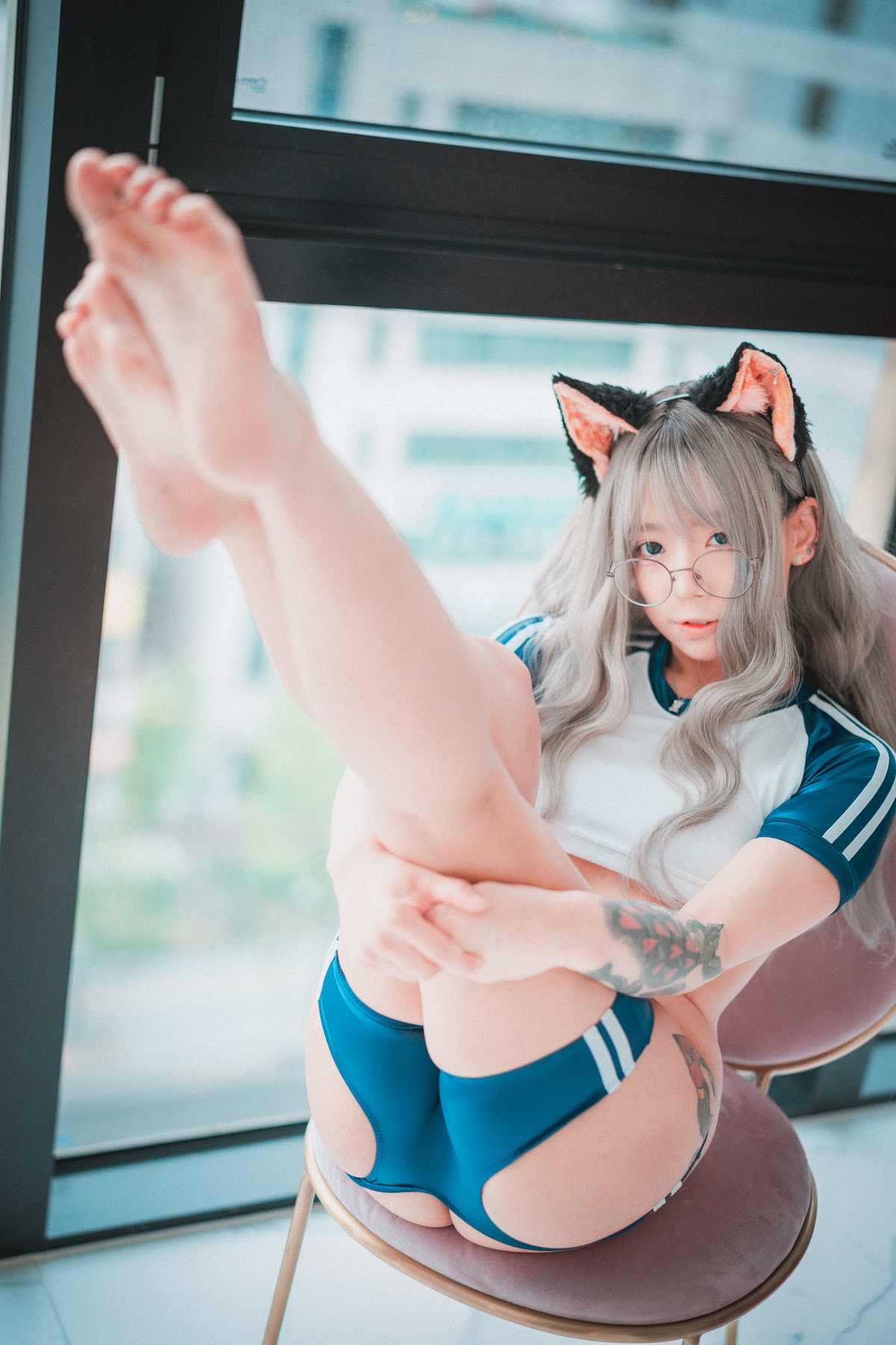 DJAWA Photo – Maruemon (마루에몽) – Caution Girl vs Athletic Girl - P52