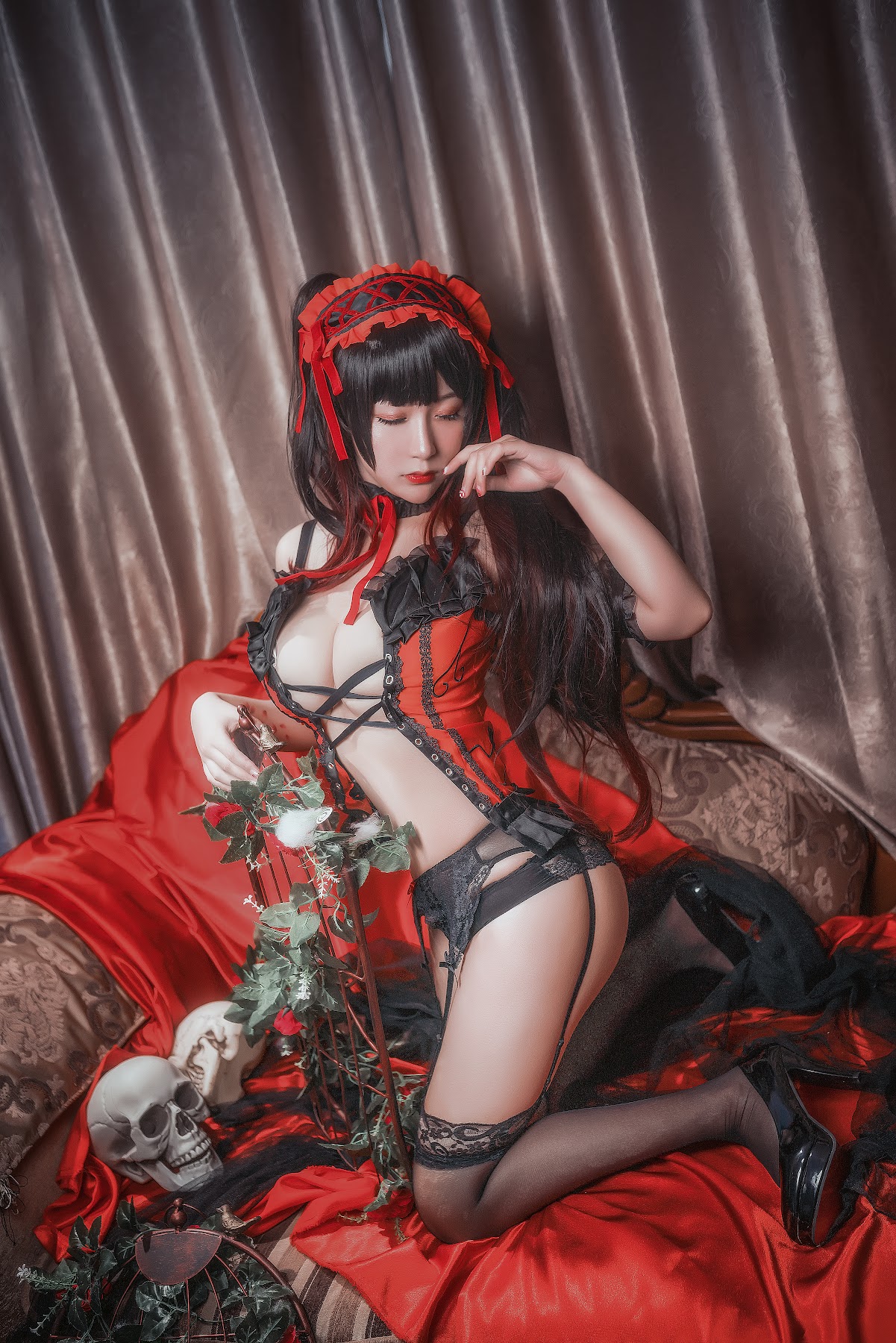 Coser@Mao Jiu Jiang Sakura (猫九酱Sakura) – 狂三内衣 - P9