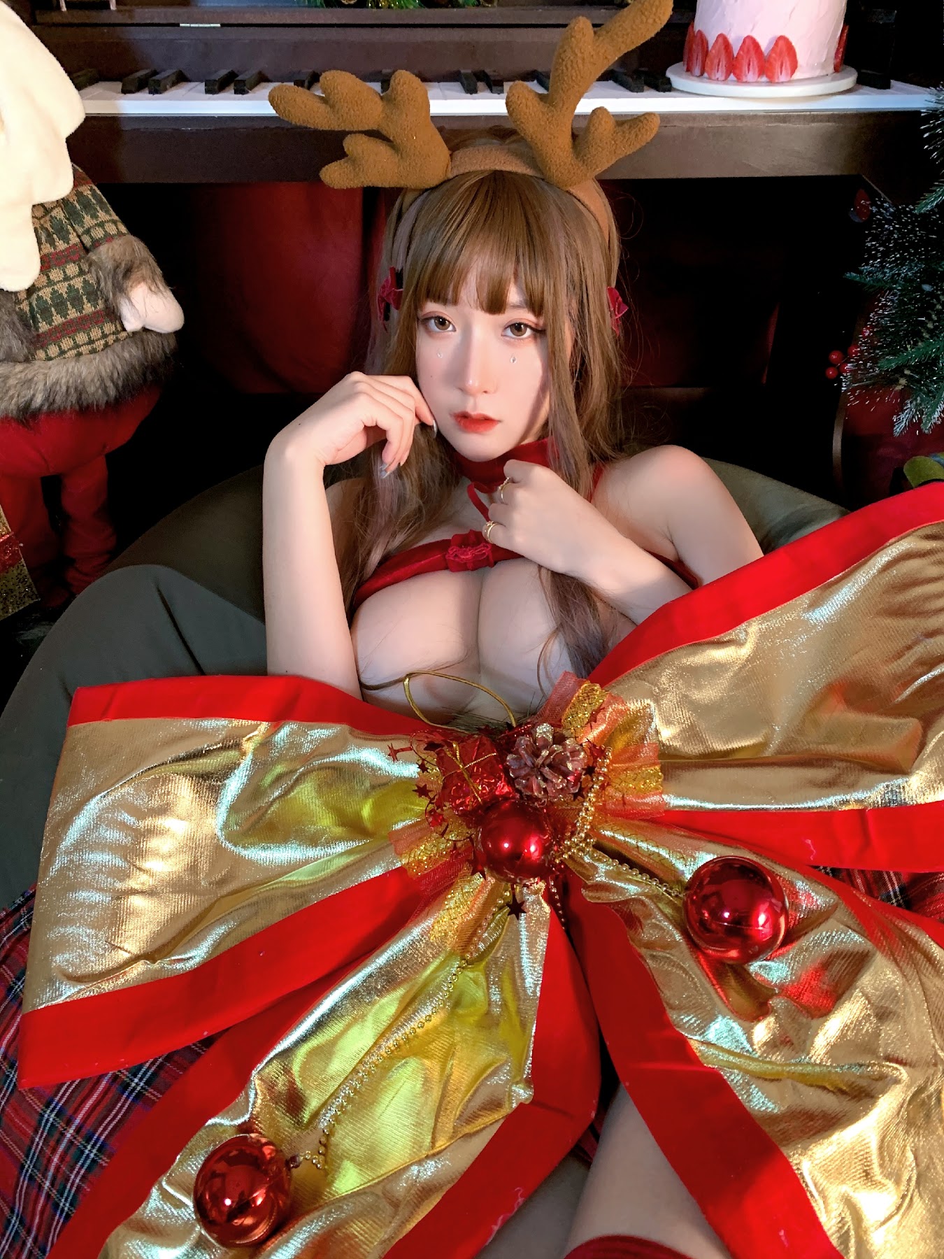 Coser@Mao Jiu Jiang Sakura (猫九酱Sakura) – 猫妹圣诞特辑 - P37