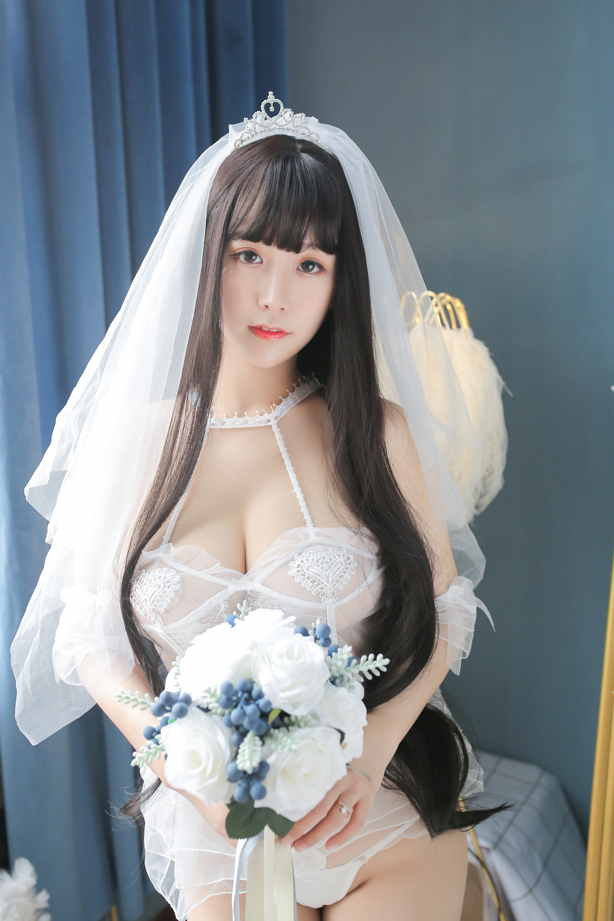 Coser@Mao Jiu Jiang Sakura (猫九酱Sakura) – 猫妹花嫁 - P9