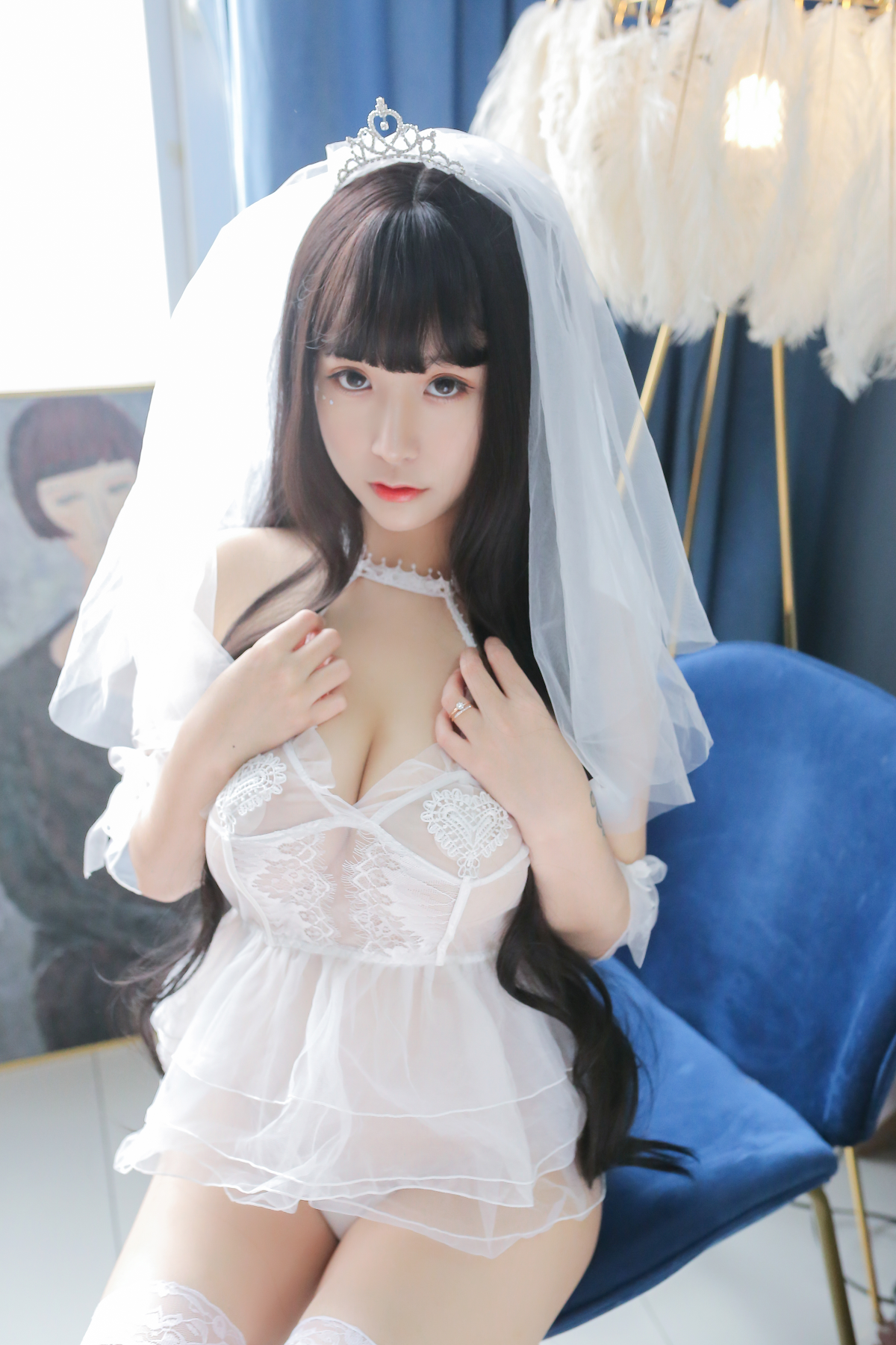 Coser@Mao Jiu Jiang Sakura (猫九酱Sakura) – 猫妹花嫁 - P5