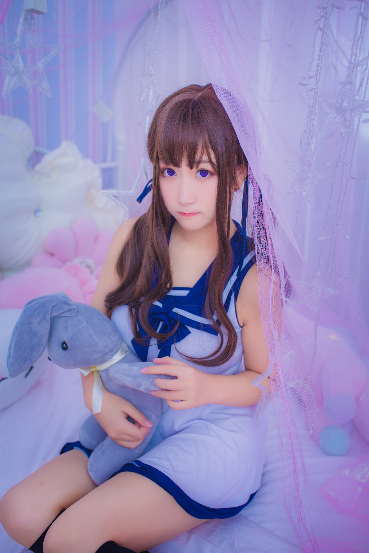 Coser@Mao Jiu Jiang Sakura (猫九酱Sakura) – 连衣水手服 - P5