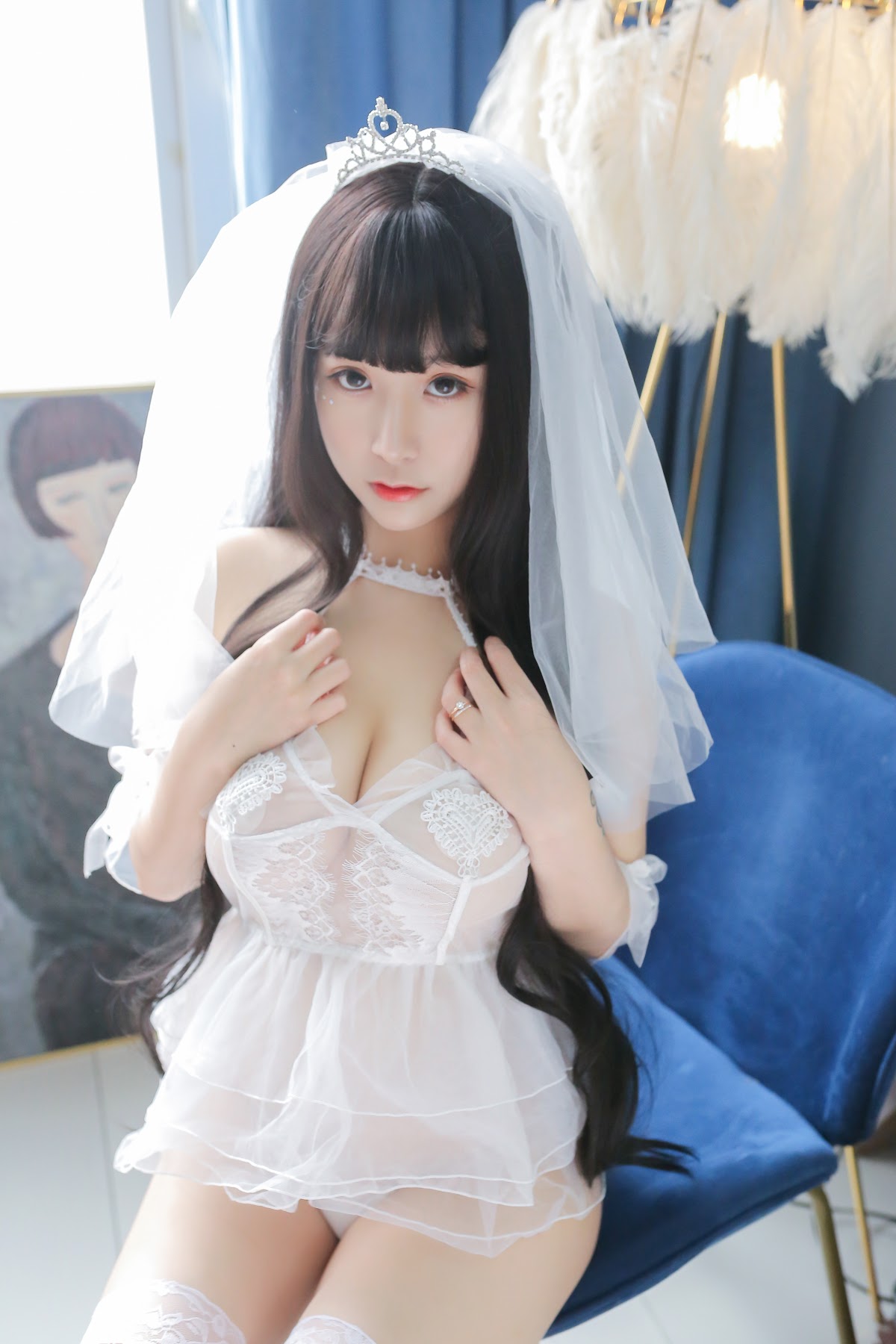 Coser@Mao Jiu Jiang Sakura (猫九酱Sakura) – 长发婚纱 - P17