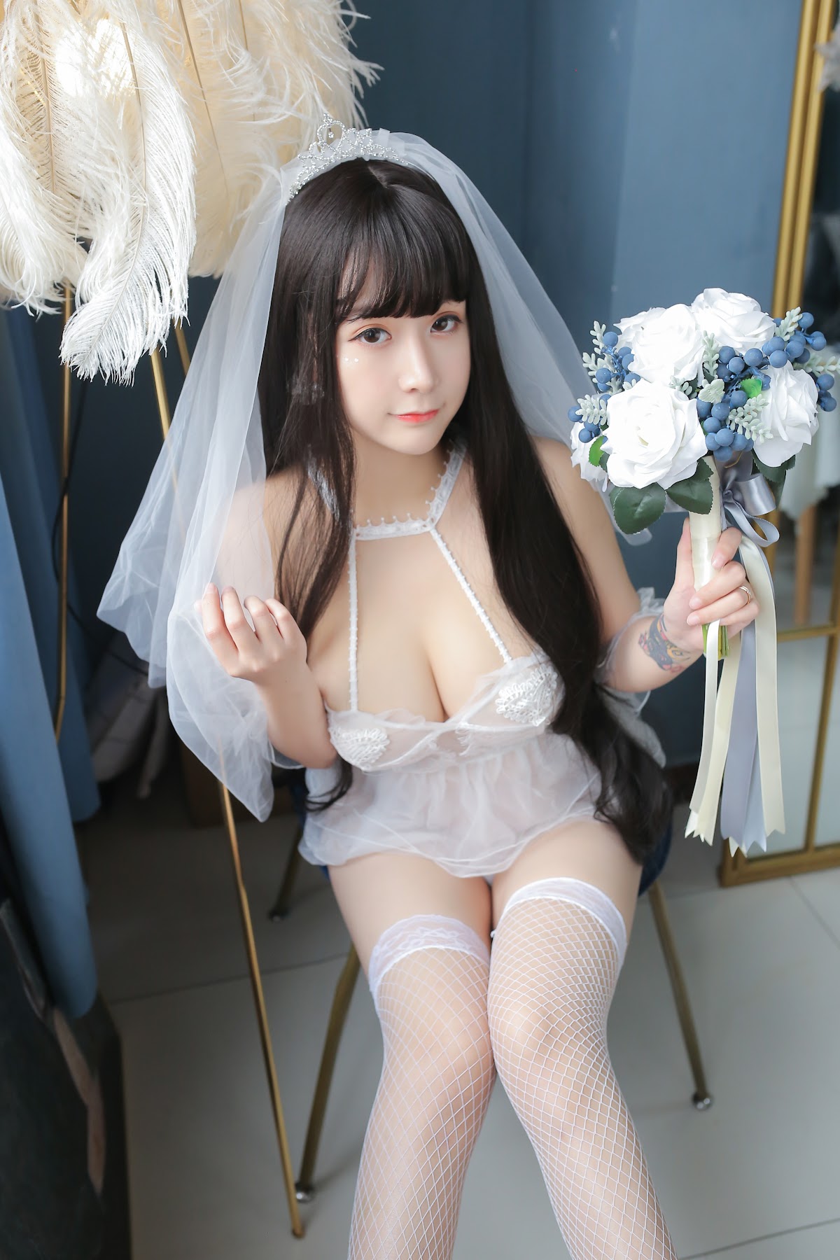 Coser@Mao Jiu Jiang Sakura (猫九酱Sakura) – 长发婚纱 - P21