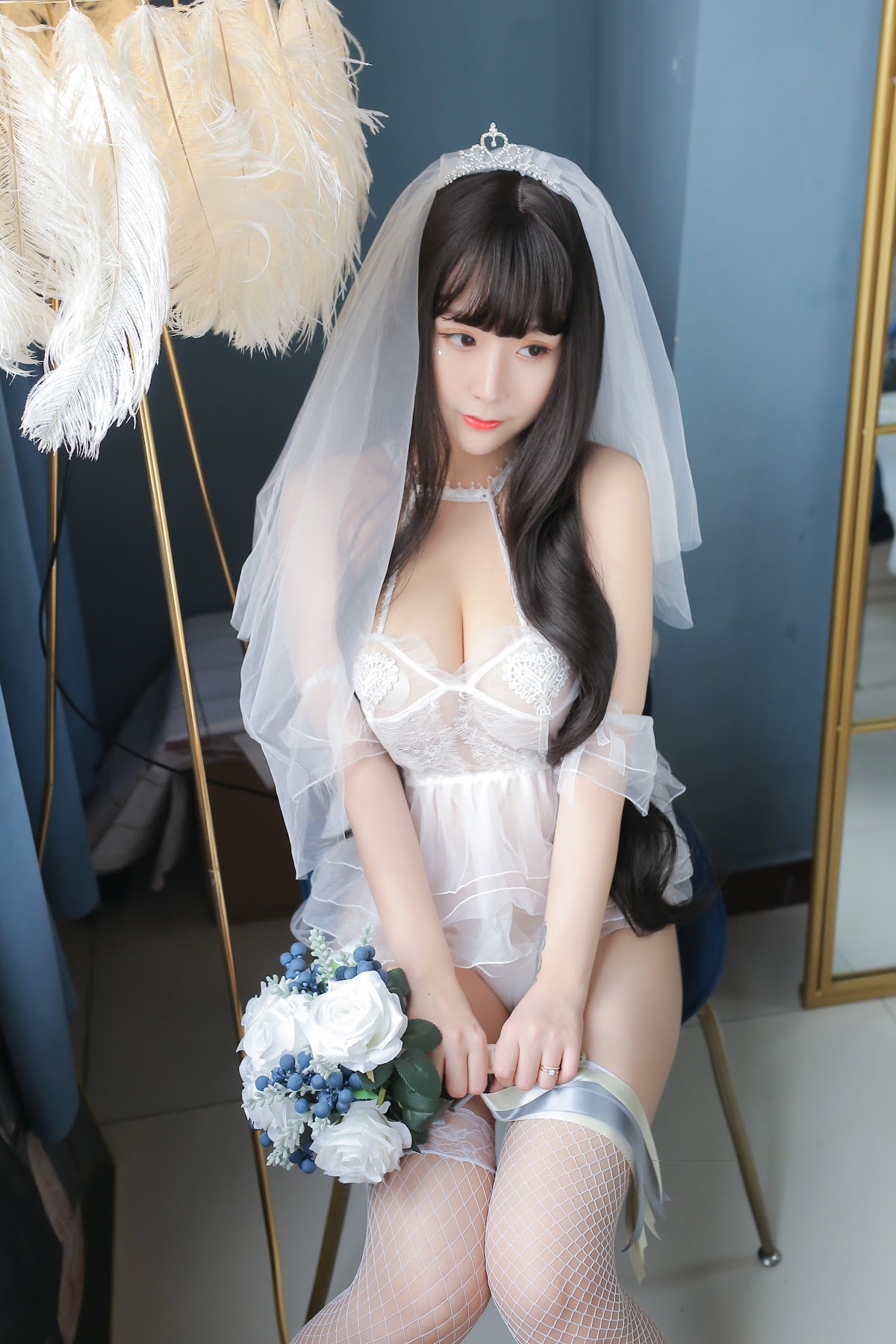 Coser@Mao Jiu Jiang Sakura (猫九酱Sakura) – 长发婚纱 - P24