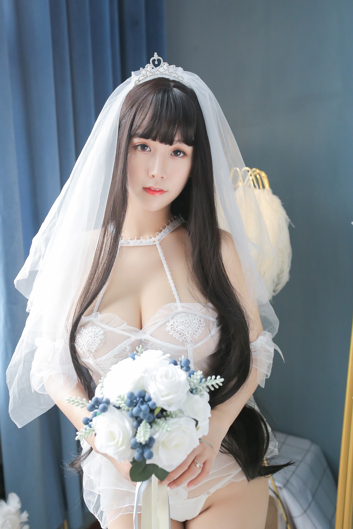 Coser@Mao Jiu Jiang Sakura (猫九酱Sakura) – 长发婚纱 - P27