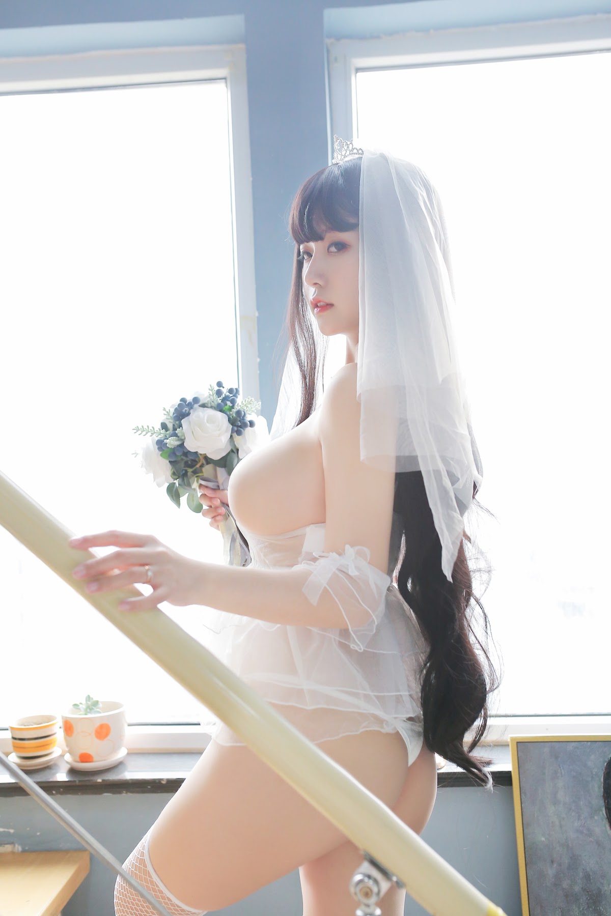 Coser@Mao Jiu Jiang Sakura (猫九酱Sakura) – 长发婚纱 - P31