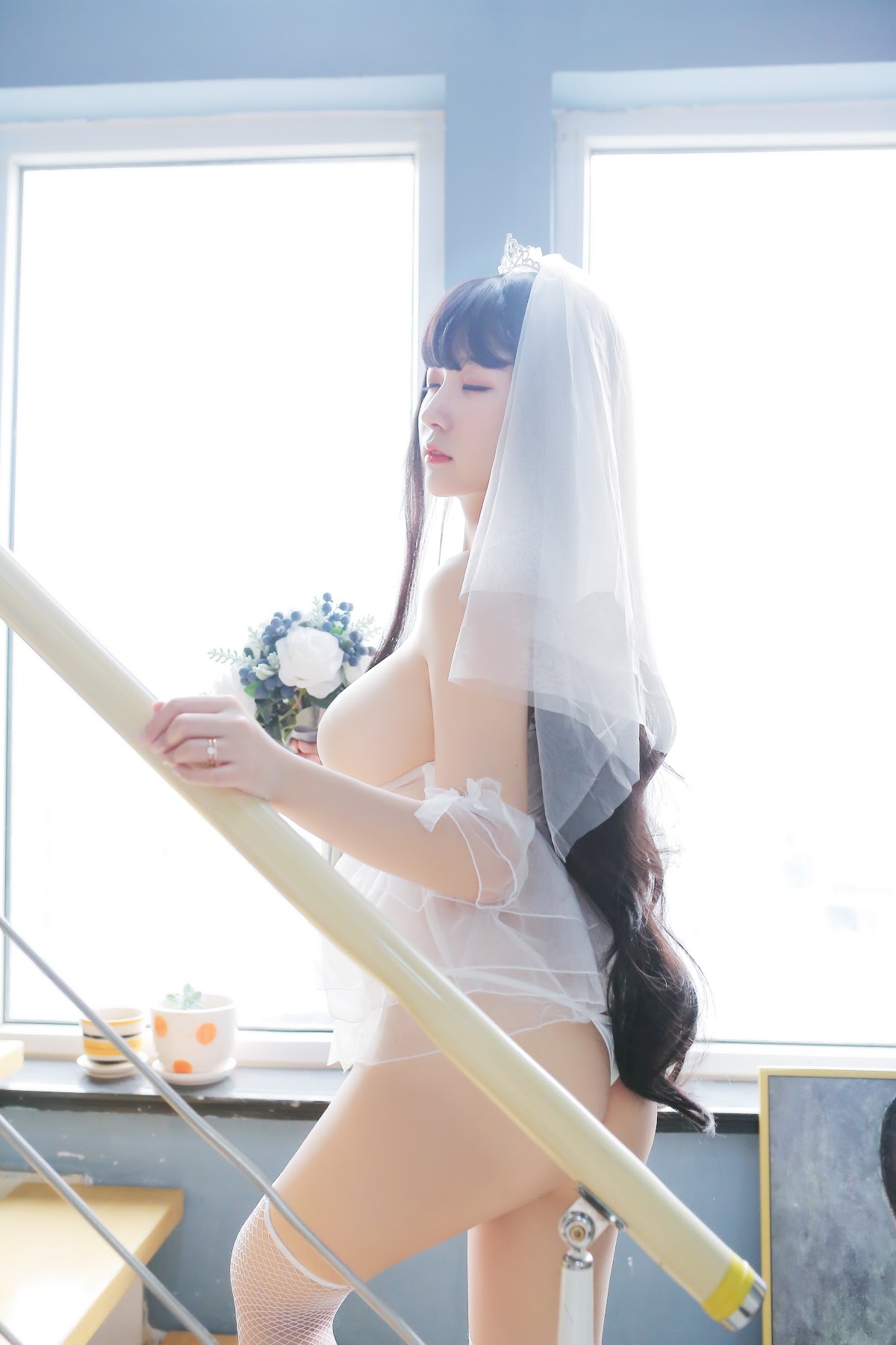 Coser@Mao Jiu Jiang Sakura (猫九酱Sakura) – 长发婚纱 - P32