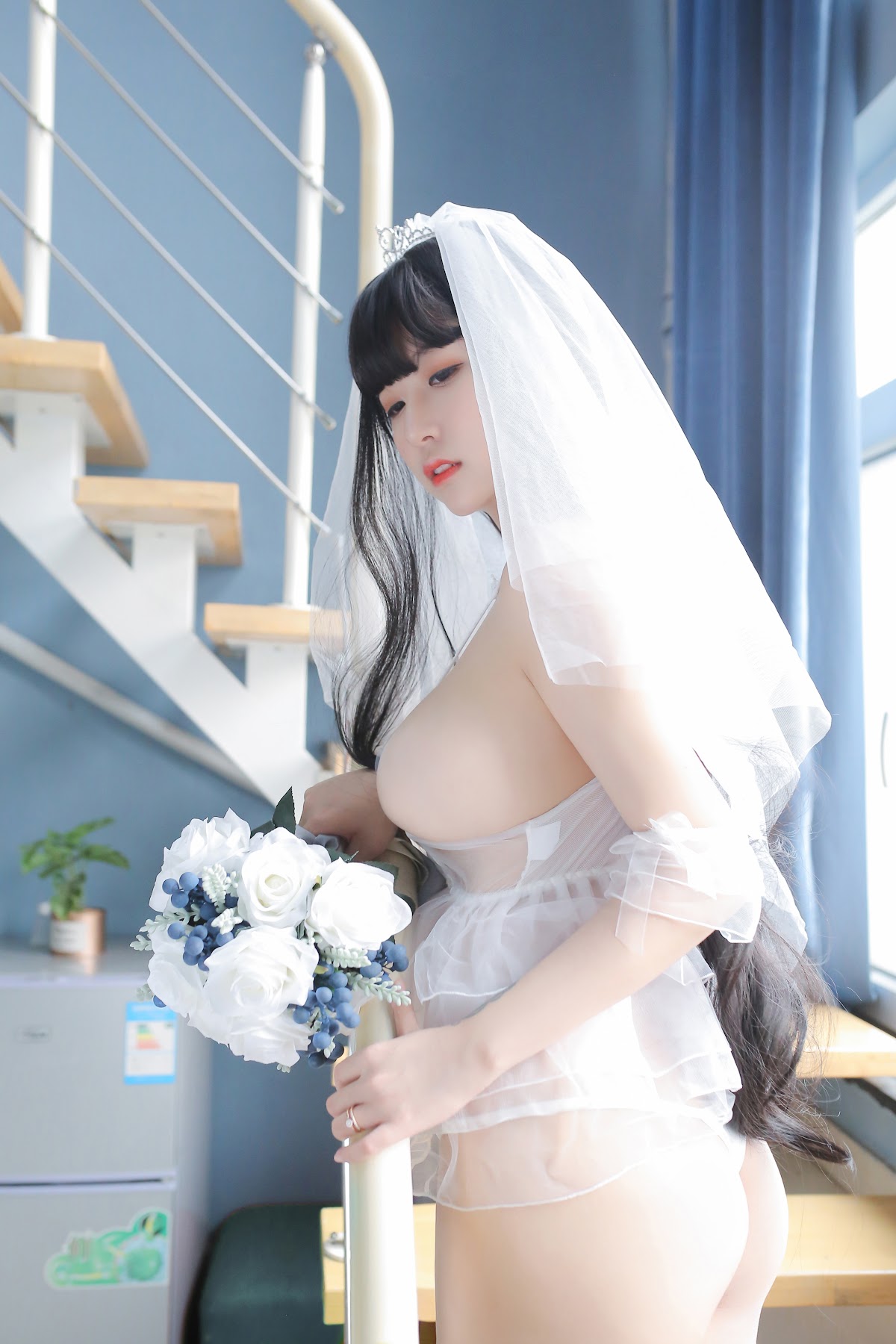 Coser@Mao Jiu Jiang Sakura (猫九酱Sakura) – 长发婚纱 - P36