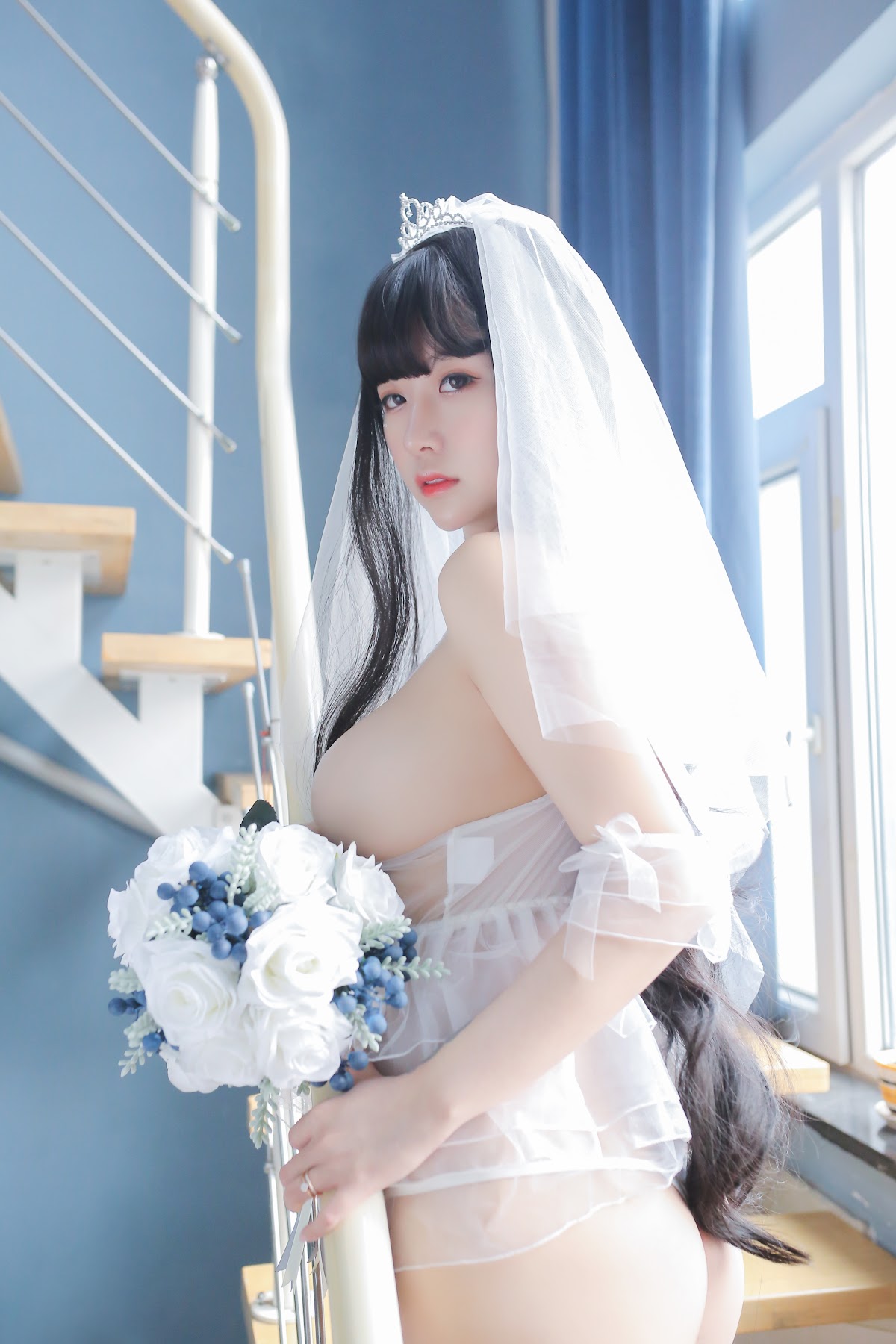 Coser@Mao Jiu Jiang Sakura (猫九酱Sakura) – 长发婚纱 - P37