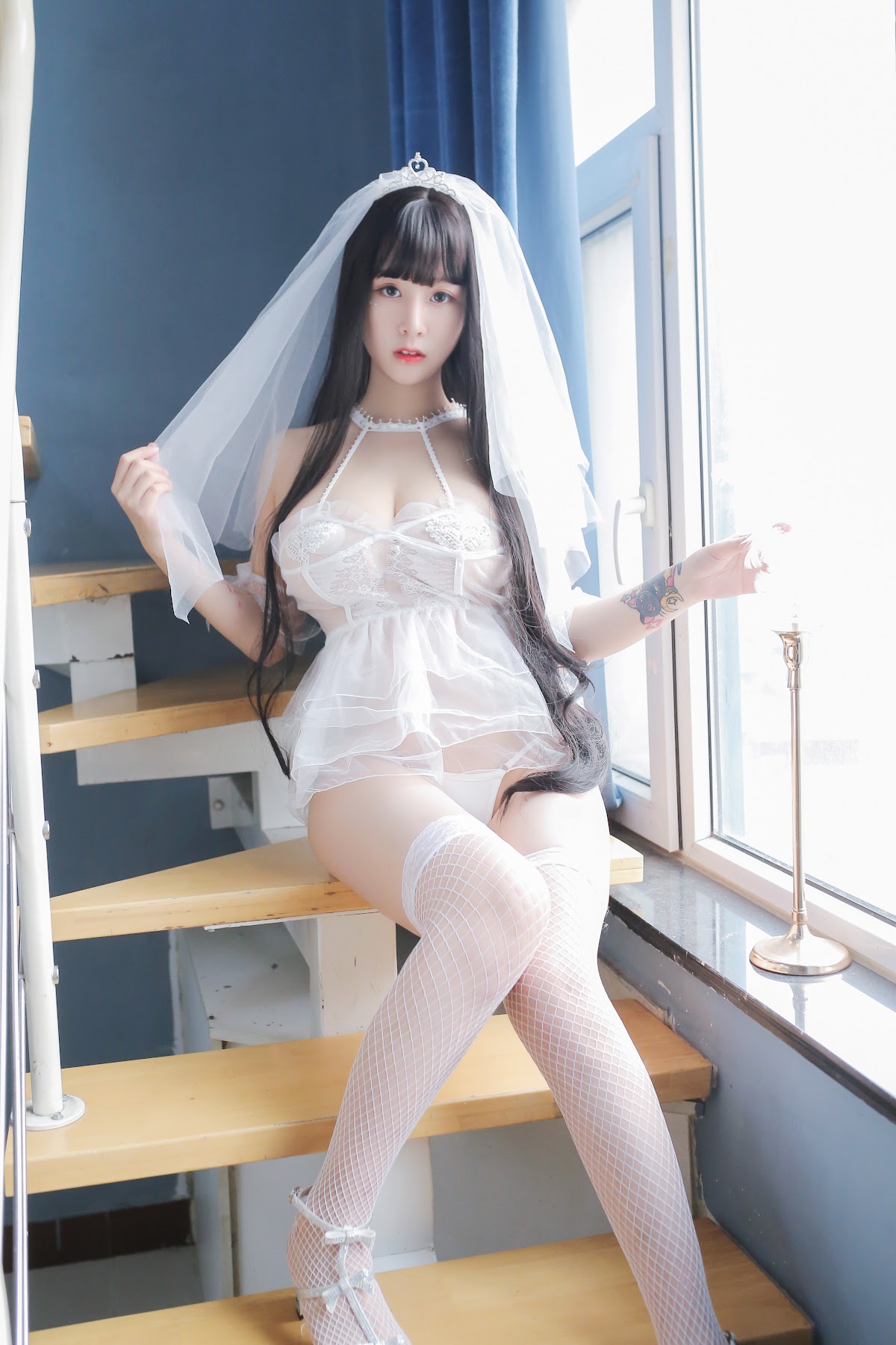 Coser@Mao Jiu Jiang Sakura (猫九酱Sakura) – 长发婚纱 - P43