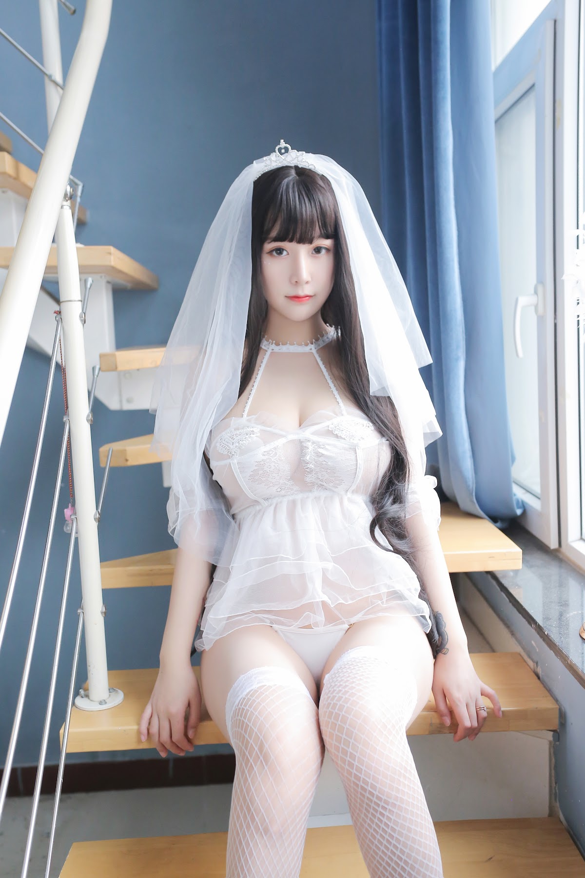 Coser@Mao Jiu Jiang Sakura (猫九酱Sakura) – 长发婚纱 - P49