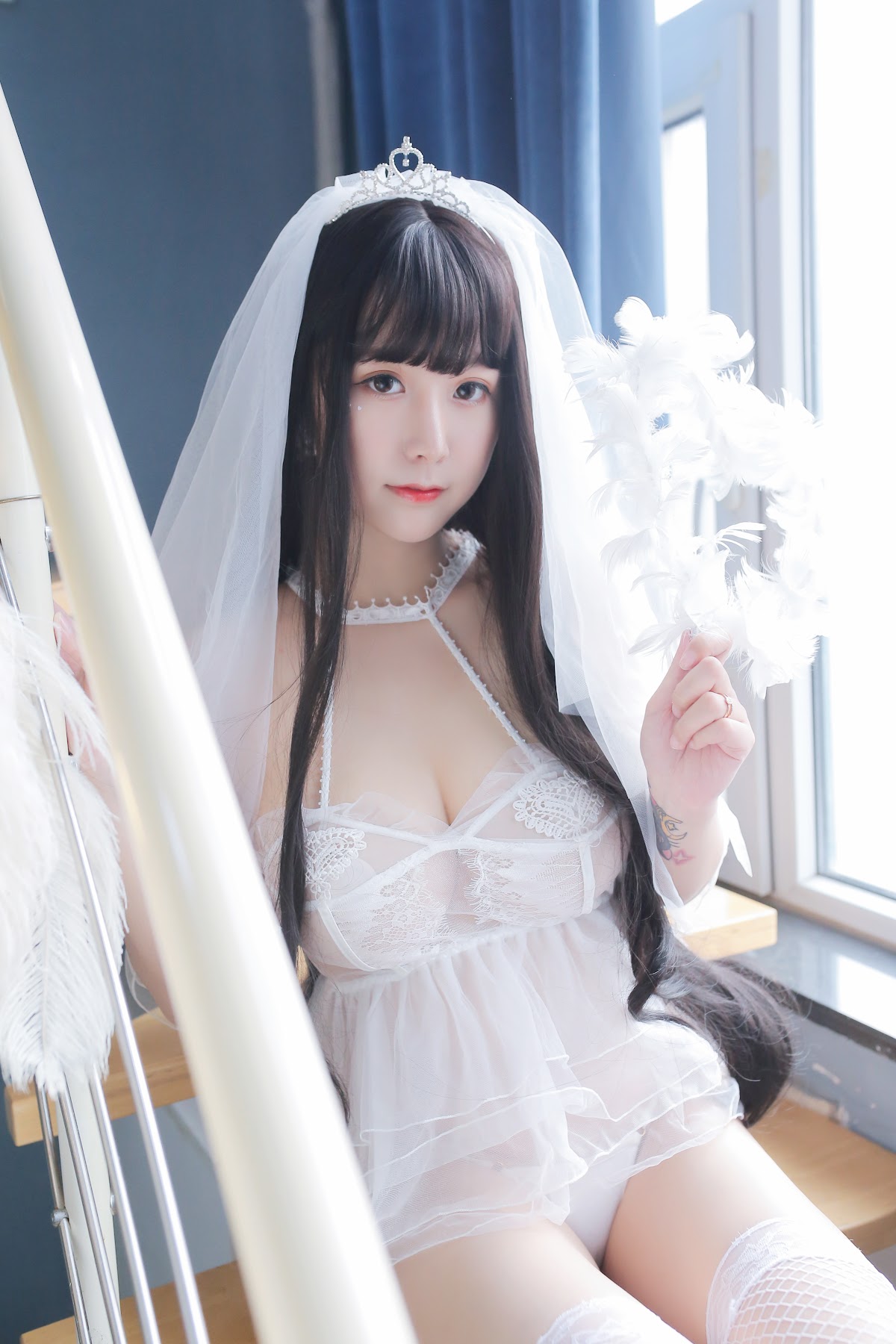 Coser@Mao Jiu Jiang Sakura (猫九酱Sakura) – 长发婚纱 - P52
