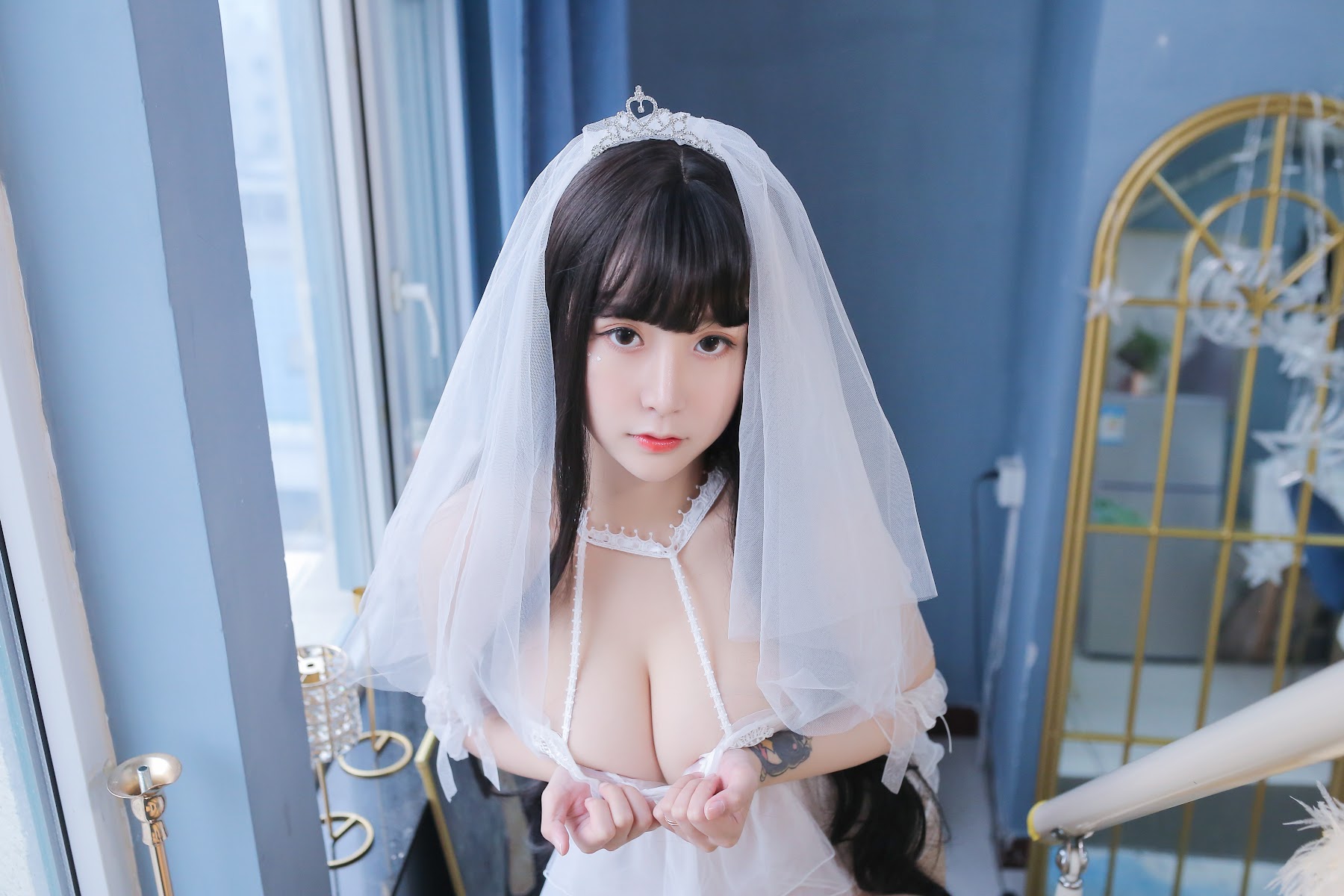 Coser@Mao Jiu Jiang Sakura (猫九酱Sakura) – 长发婚纱 - P57