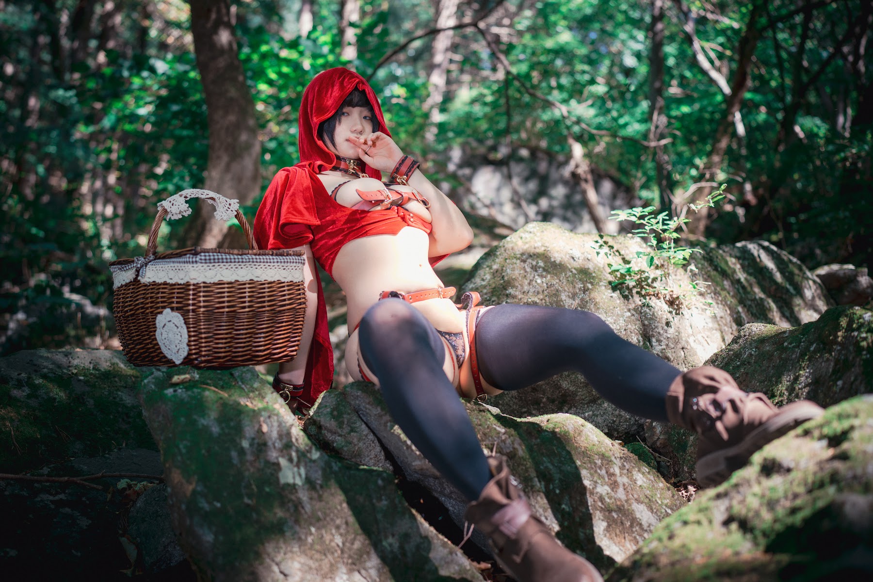 DJAWA Photo – Mimmi (밈미) – Naughty Red Hiring Hood - P47