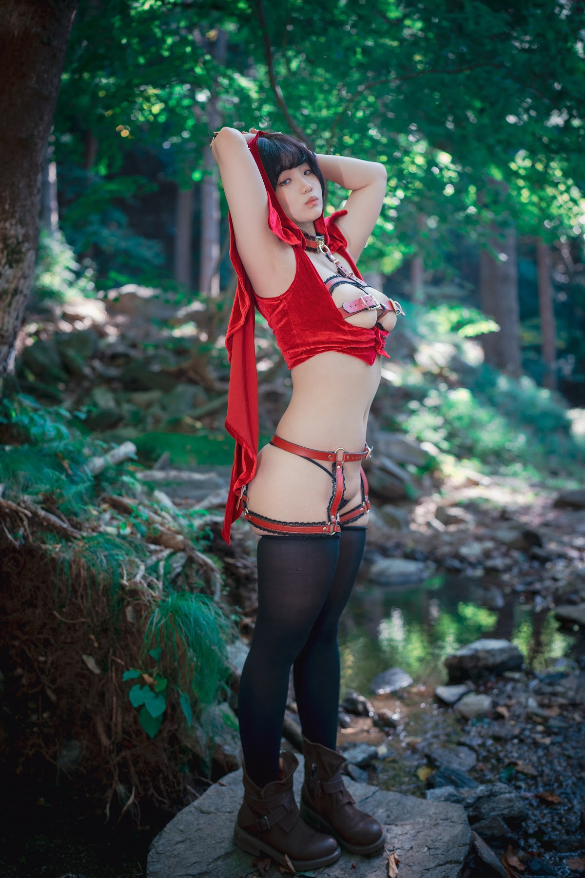 DJAWA Photo – Mimmi (밈미) – Naughty Red Hiring Hood - P54