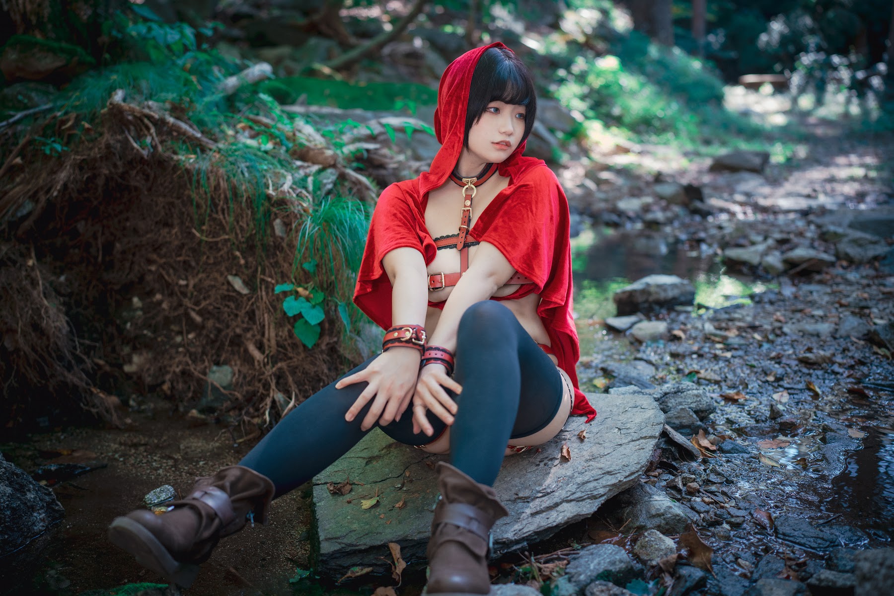 DJAWA Photo – Mimmi (밈미) – Naughty Red Hiring Hood - P57