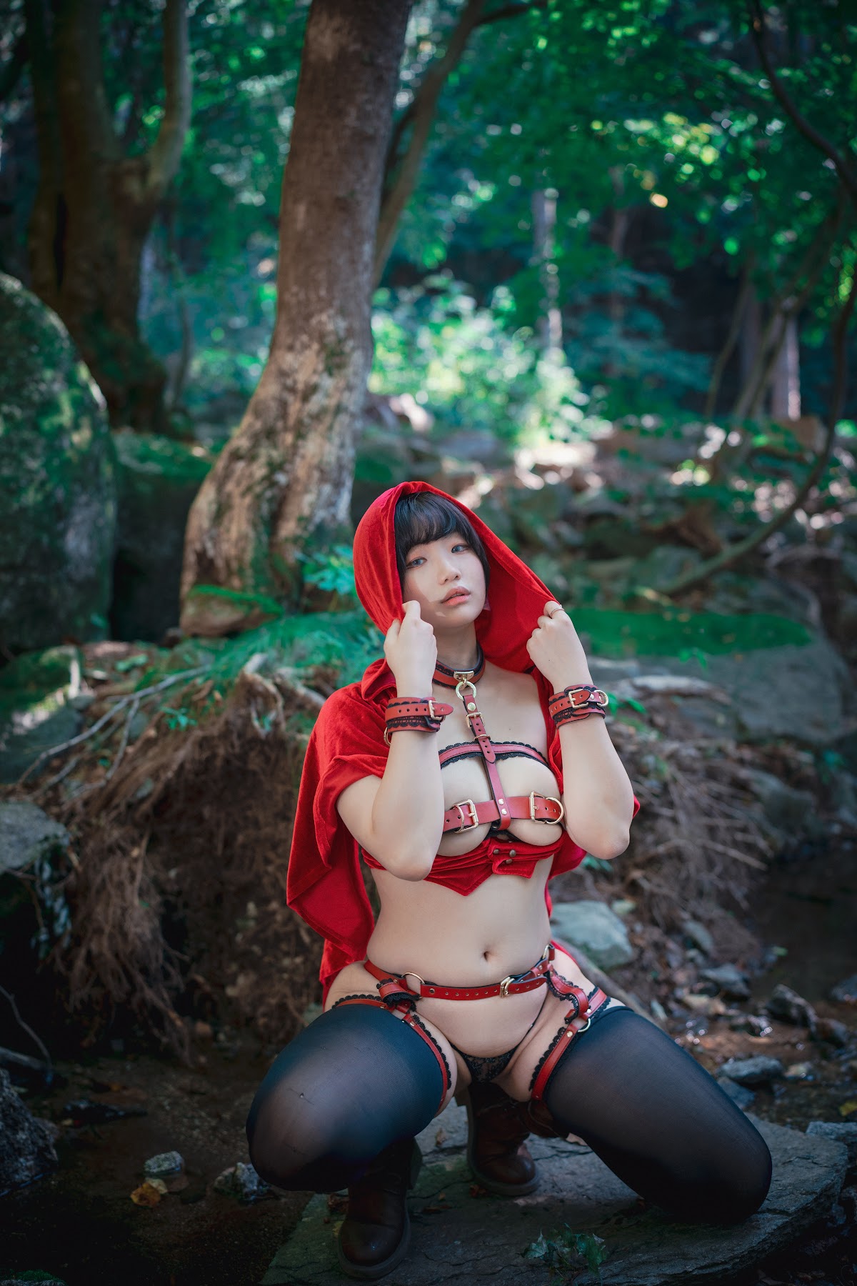 DJAWA Photo – Mimmi (밈미) – Naughty Red Hiring Hood - P61