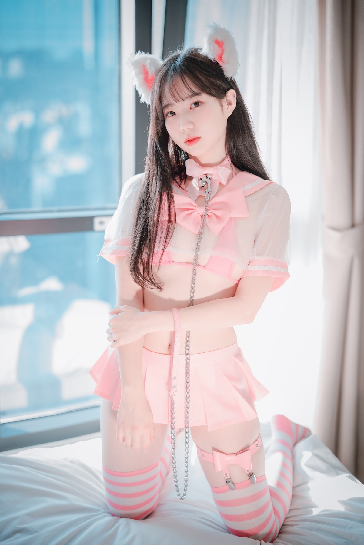 DJAWA Photo – Myu_a_ (뮤아) – Catgirl in Pink - P1