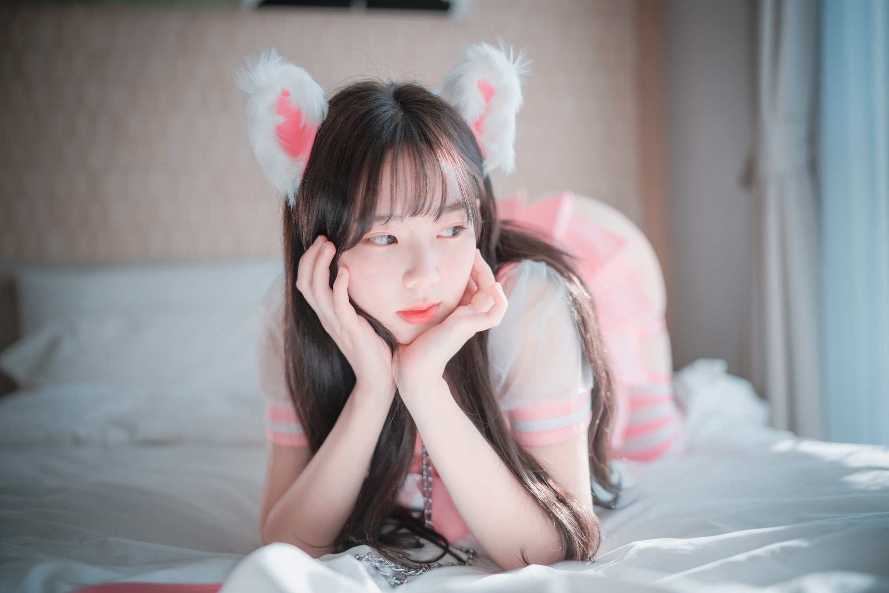 DJAWA Photo – Myu_a_ (뮤아) – Catgirl in Pink - P22