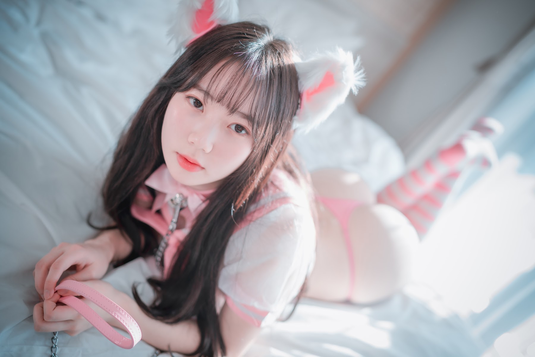 DJAWA Photo – Myu_a_ (뮤아) – Catgirl in Pink - P49