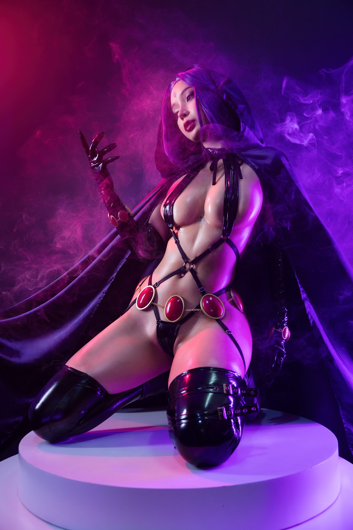 Coser@UmekoJ – Raven Latex Lingerie - P17