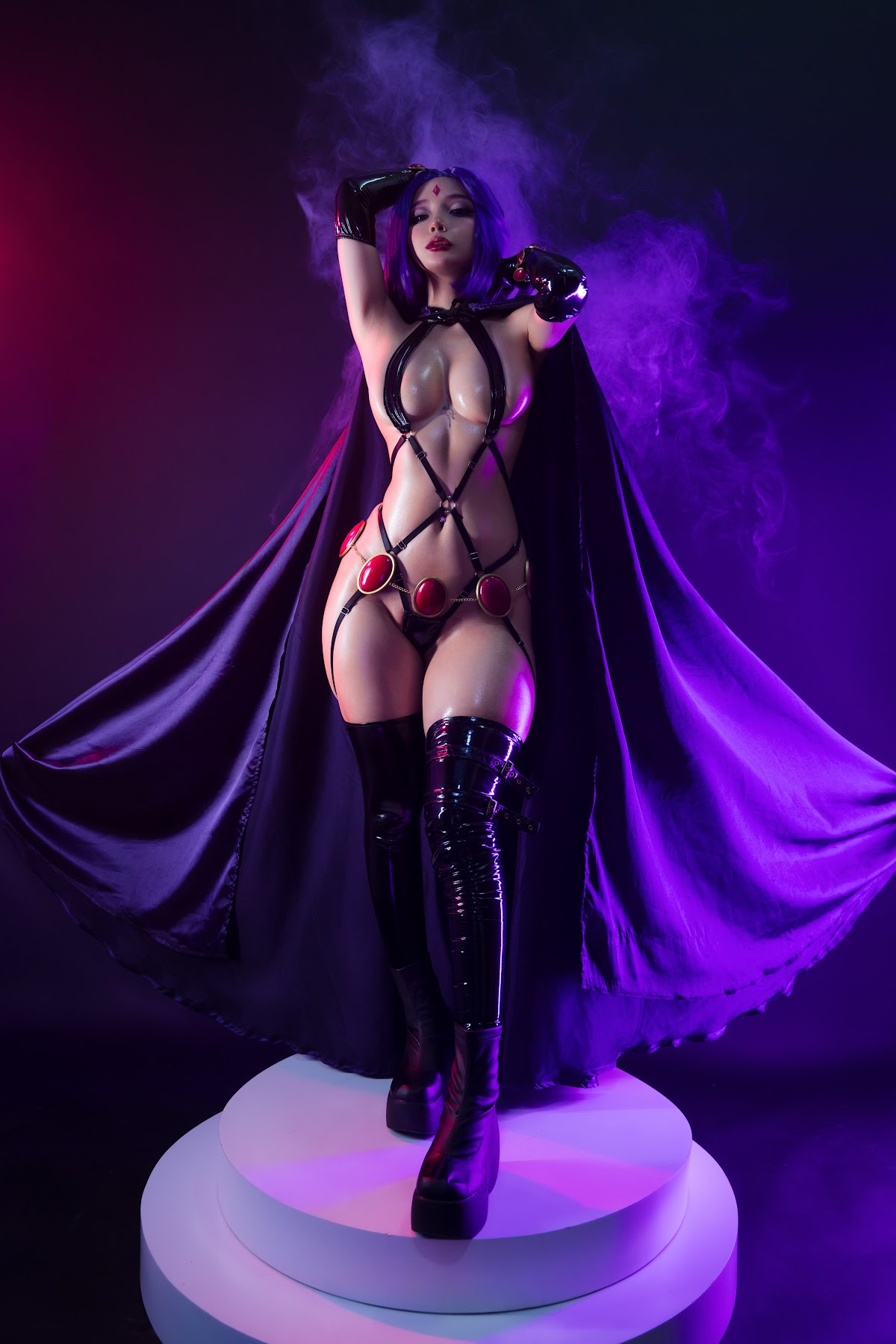 Coser@UmekoJ – Raven Latex Lingerie - P44