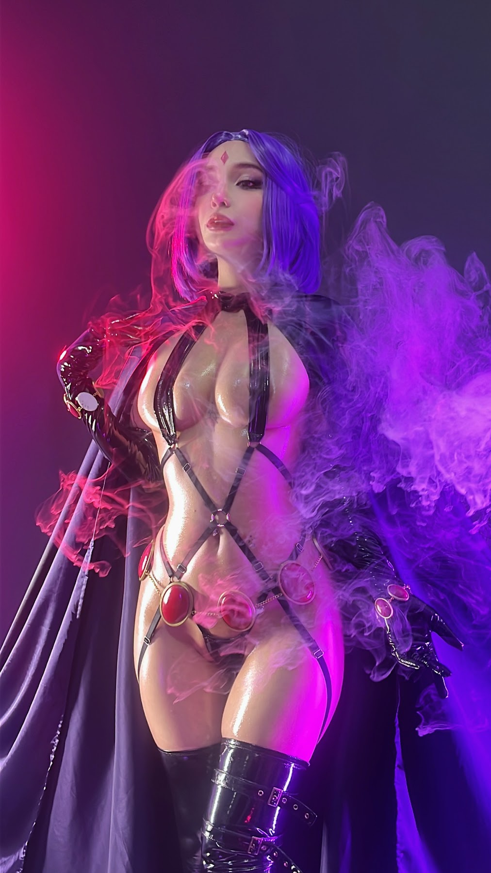 Coser@UmekoJ – Raven Latex Lingerie - P86