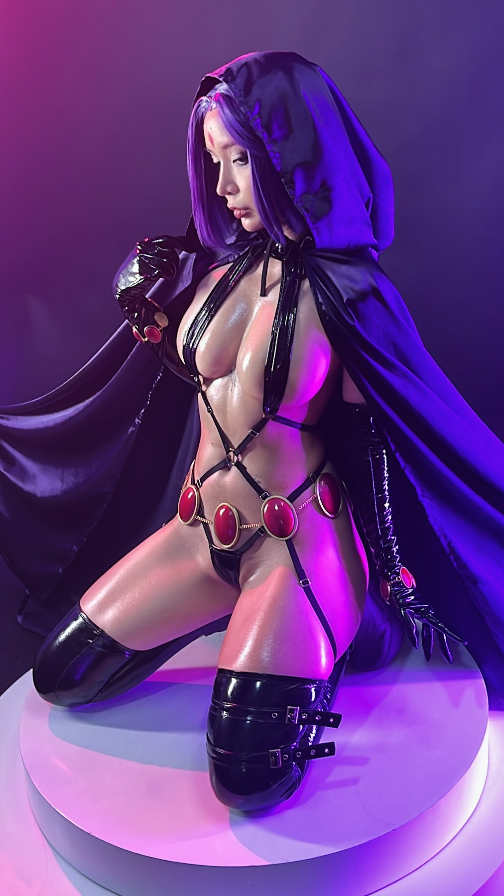 Coser@UmekoJ – Raven Latex Lingerie - P90