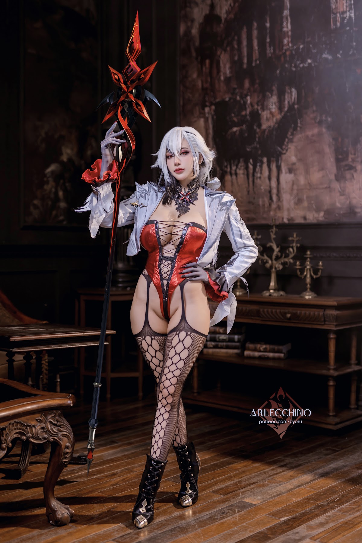 Coser@Byoru – Genshin Impact Arlecchino Dress - P3