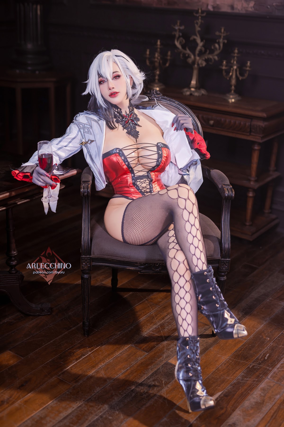 Coser@Byoru – Genshin Impact Arlecchino Dress - P5