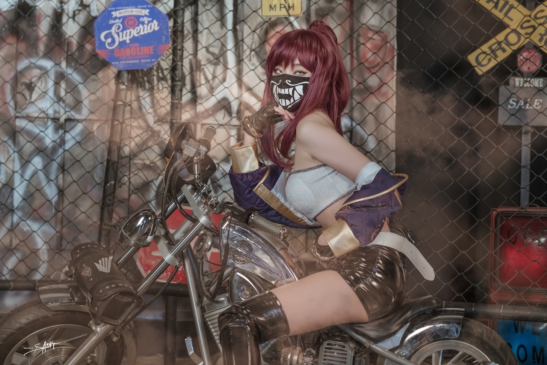 SAINT Photolife – Yuna (유나) – Yuna’s Cos Vol.04 – KDA Akali & Nier Automata 2B - P13