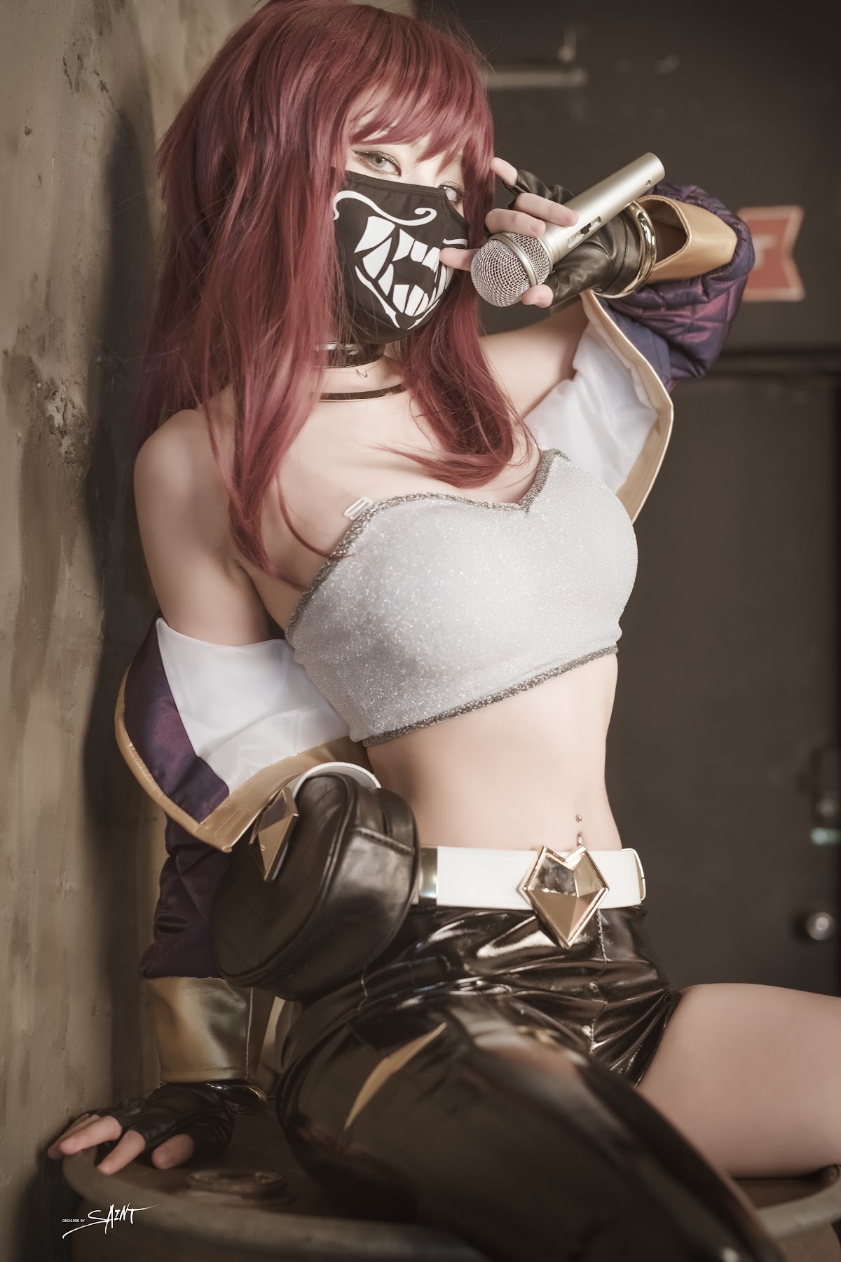SAINT Photolife – Yuna (유나) – Yuna’s Cos Vol.04 – KDA Akali & Nier Automata 2B - P17