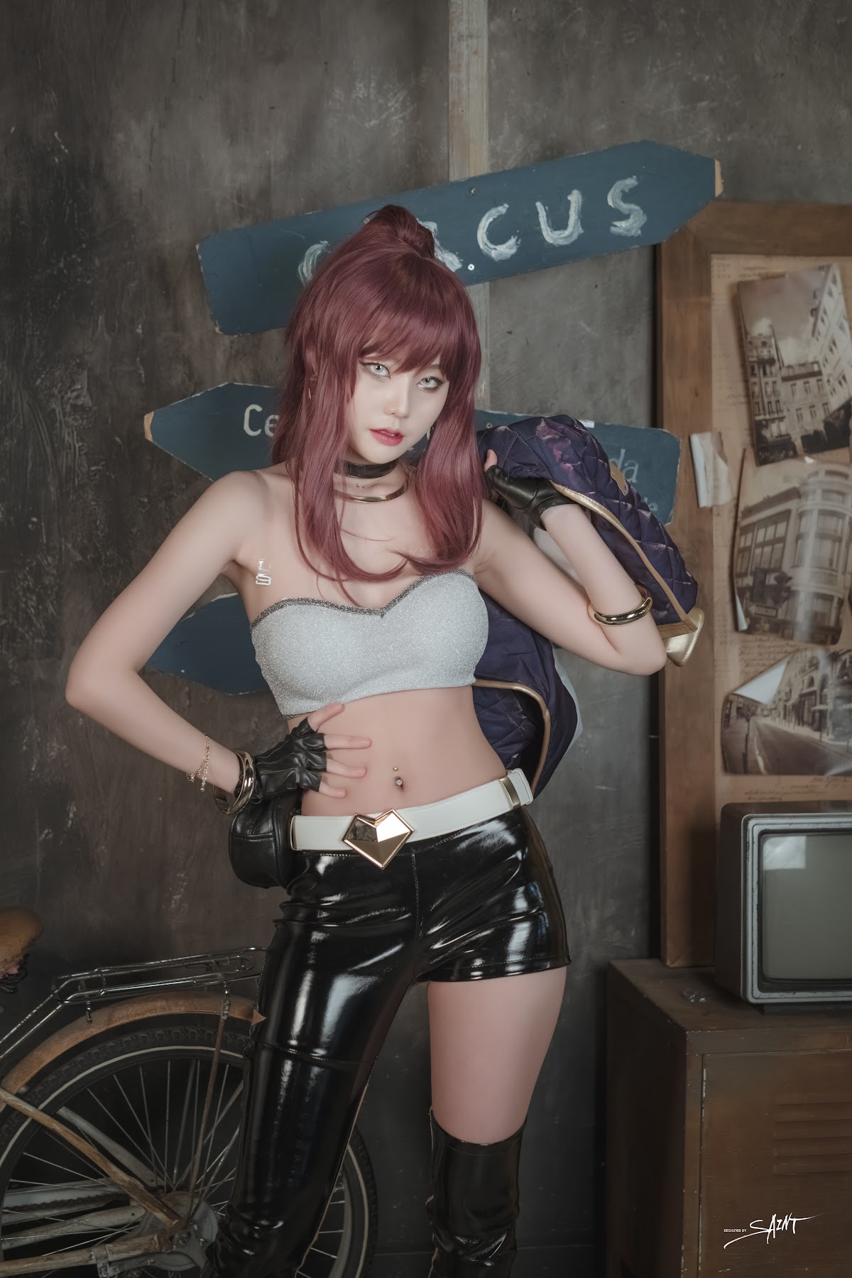 SAINT Photolife – Yuna (유나) – Yuna’s Cos Vol.04 – KDA Akali & Nier Automata 2B - P23